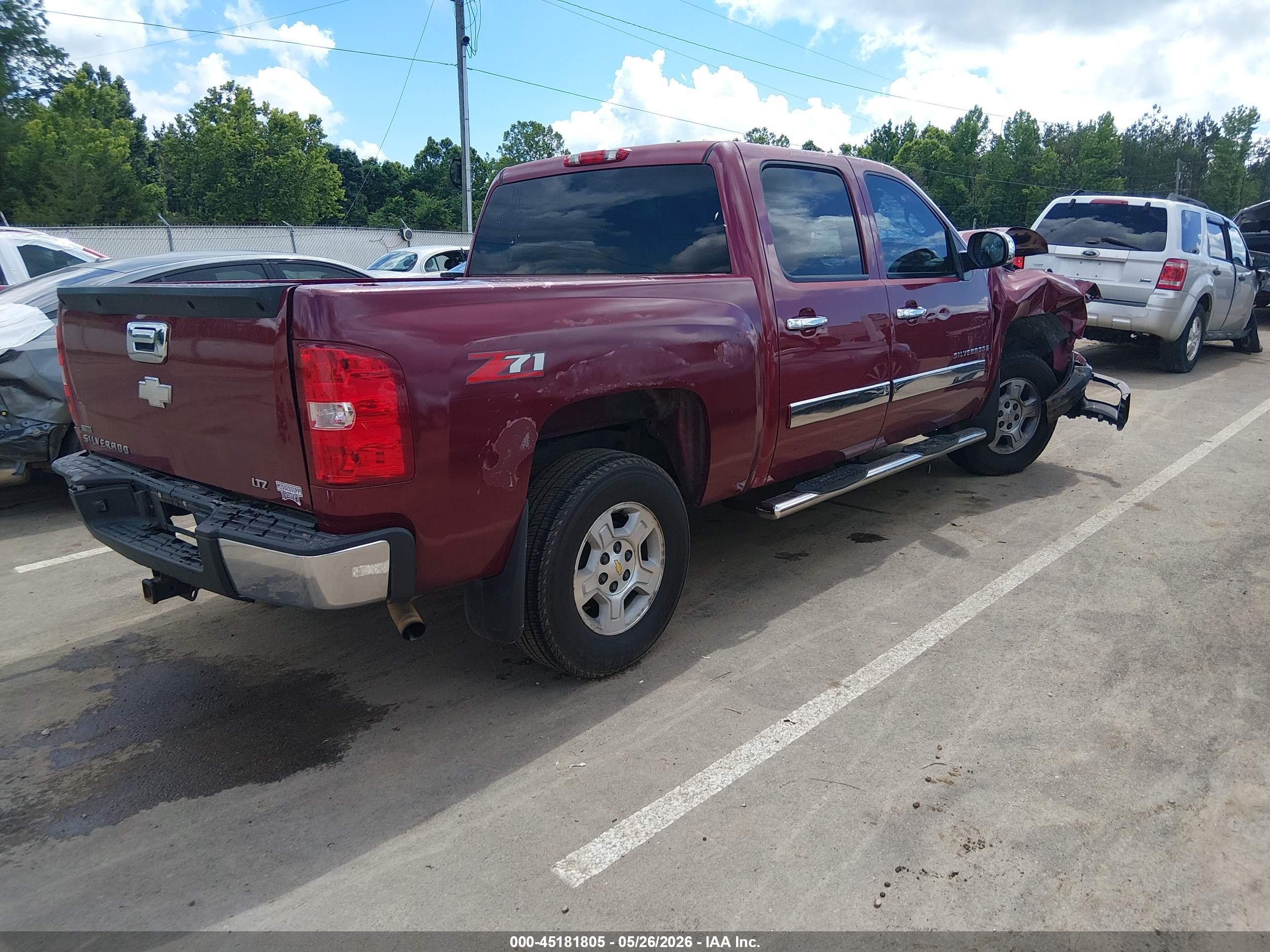 2007 Chevrolet Silverado 1500 Ltz Red vin: 3GCEC13097G522288