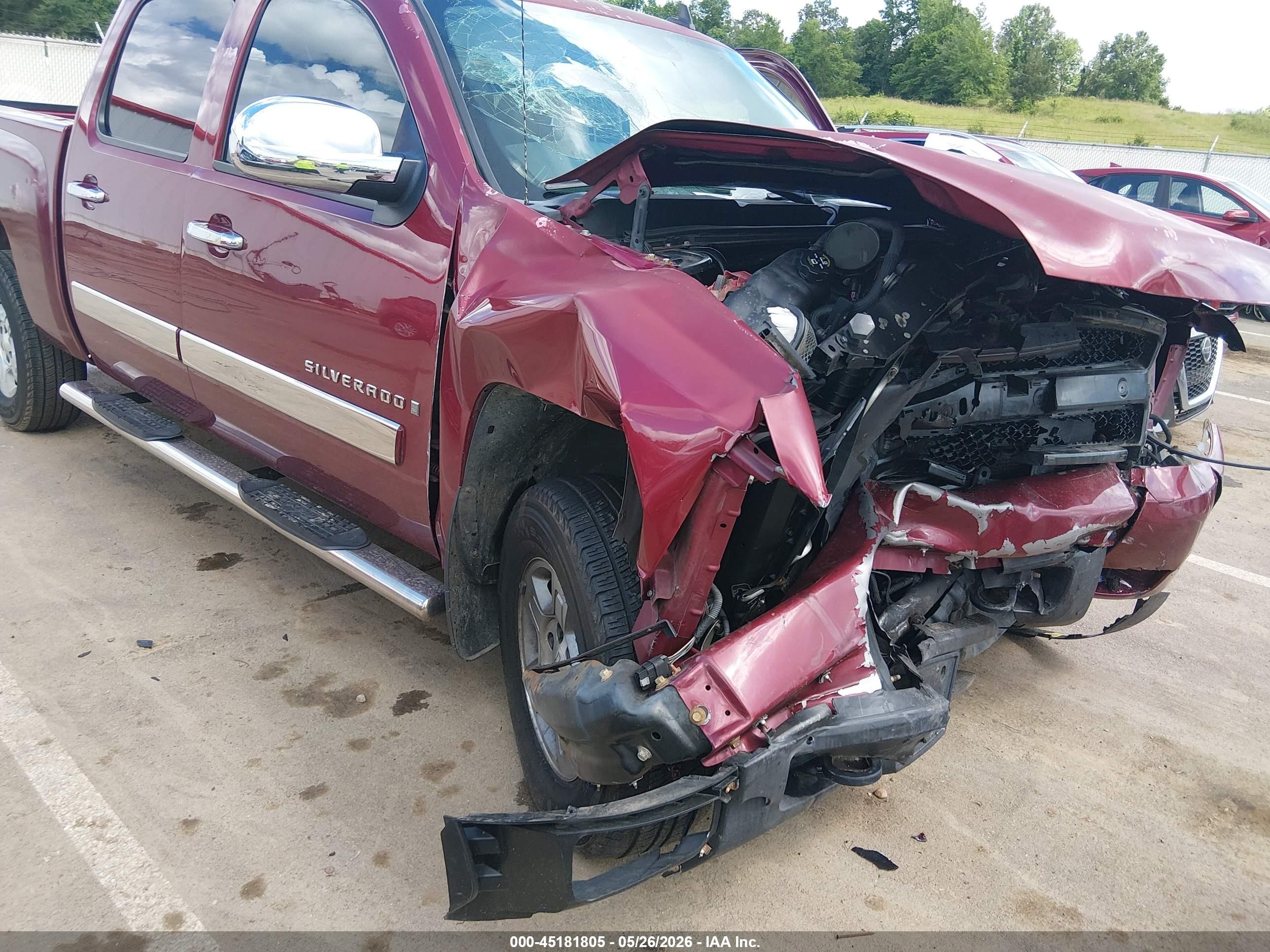 2007 Chevrolet Silverado 1500 Ltz Red vin: 3GCEC13097G522288