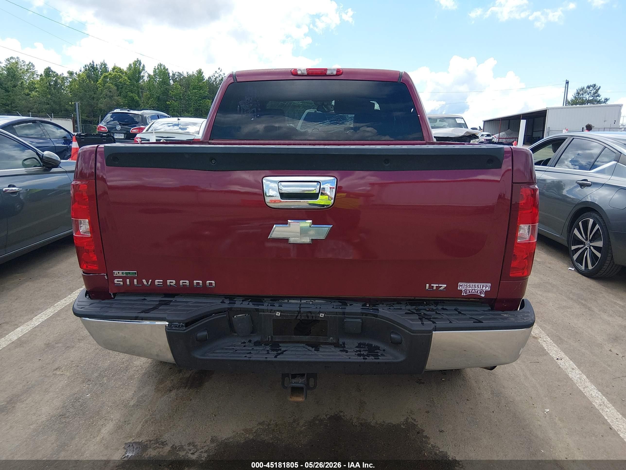 2007 Chevrolet Silverado 1500 Ltz Red vin: 3GCEC13097G522288