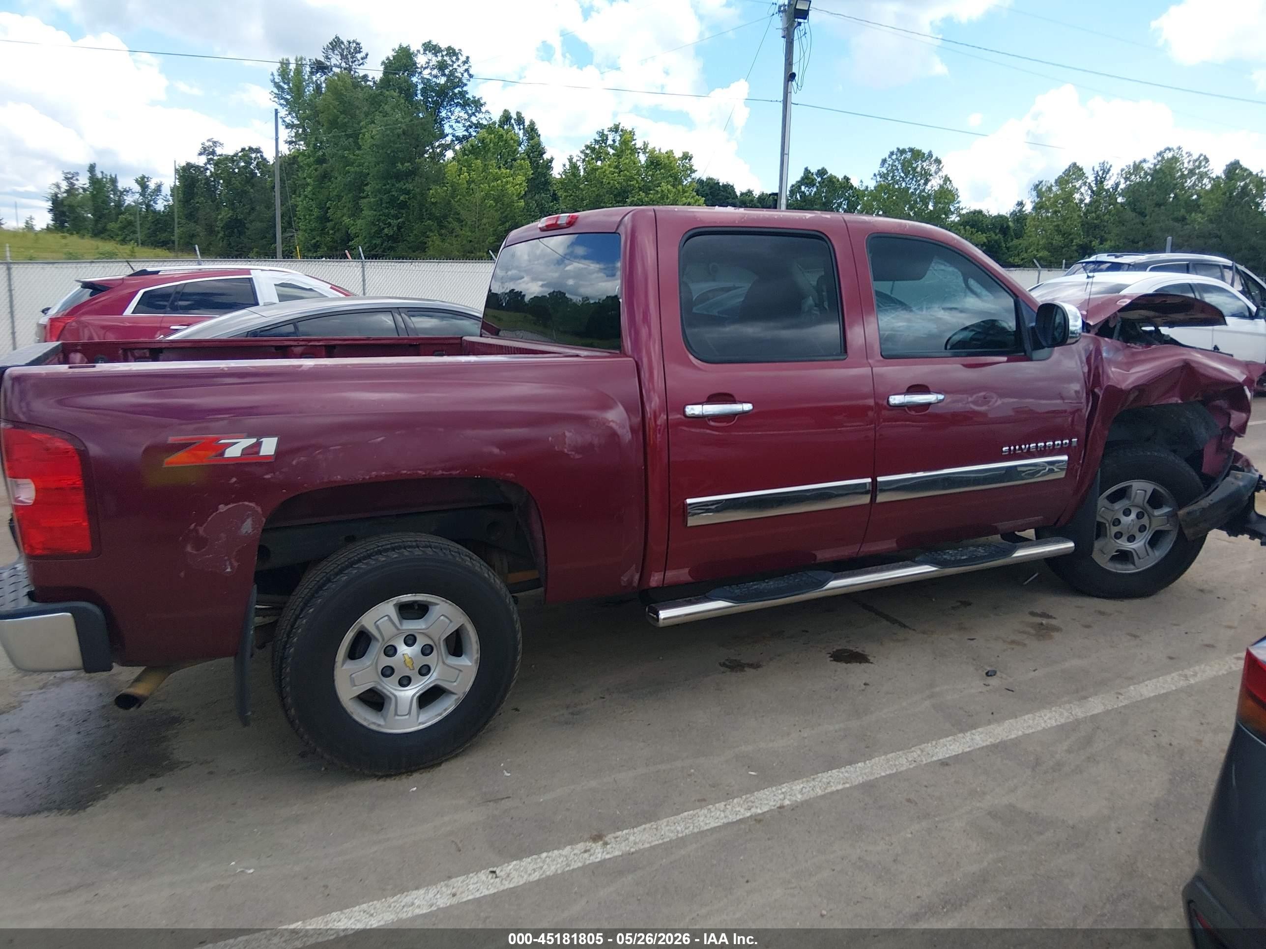 2007 Chevrolet Silverado 1500 Ltz Red vin: 3GCEC13097G522288
