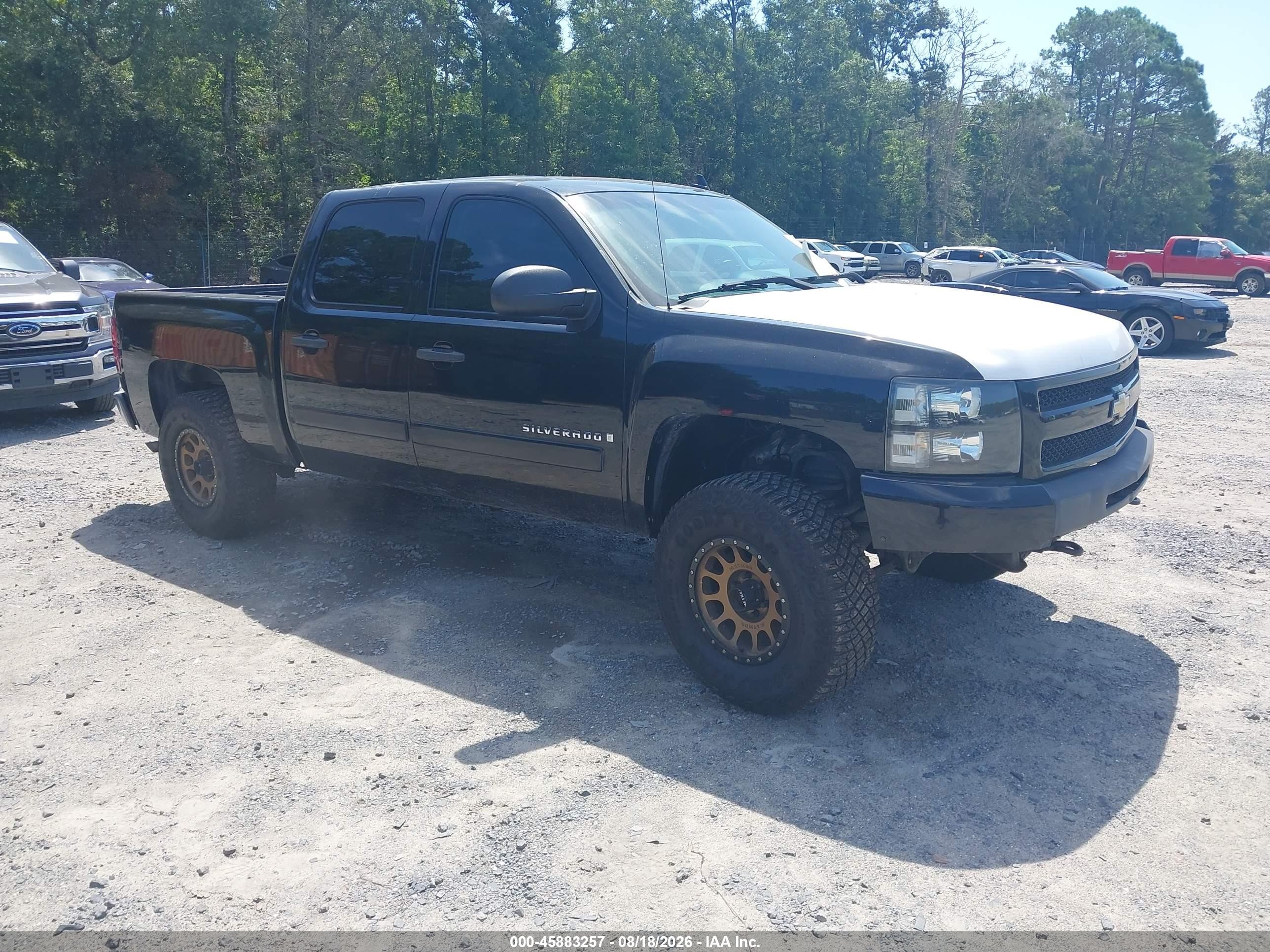 2008 Chevrolet Silverado 1500 Lt1 Black vin: 3GCEC13098G191228