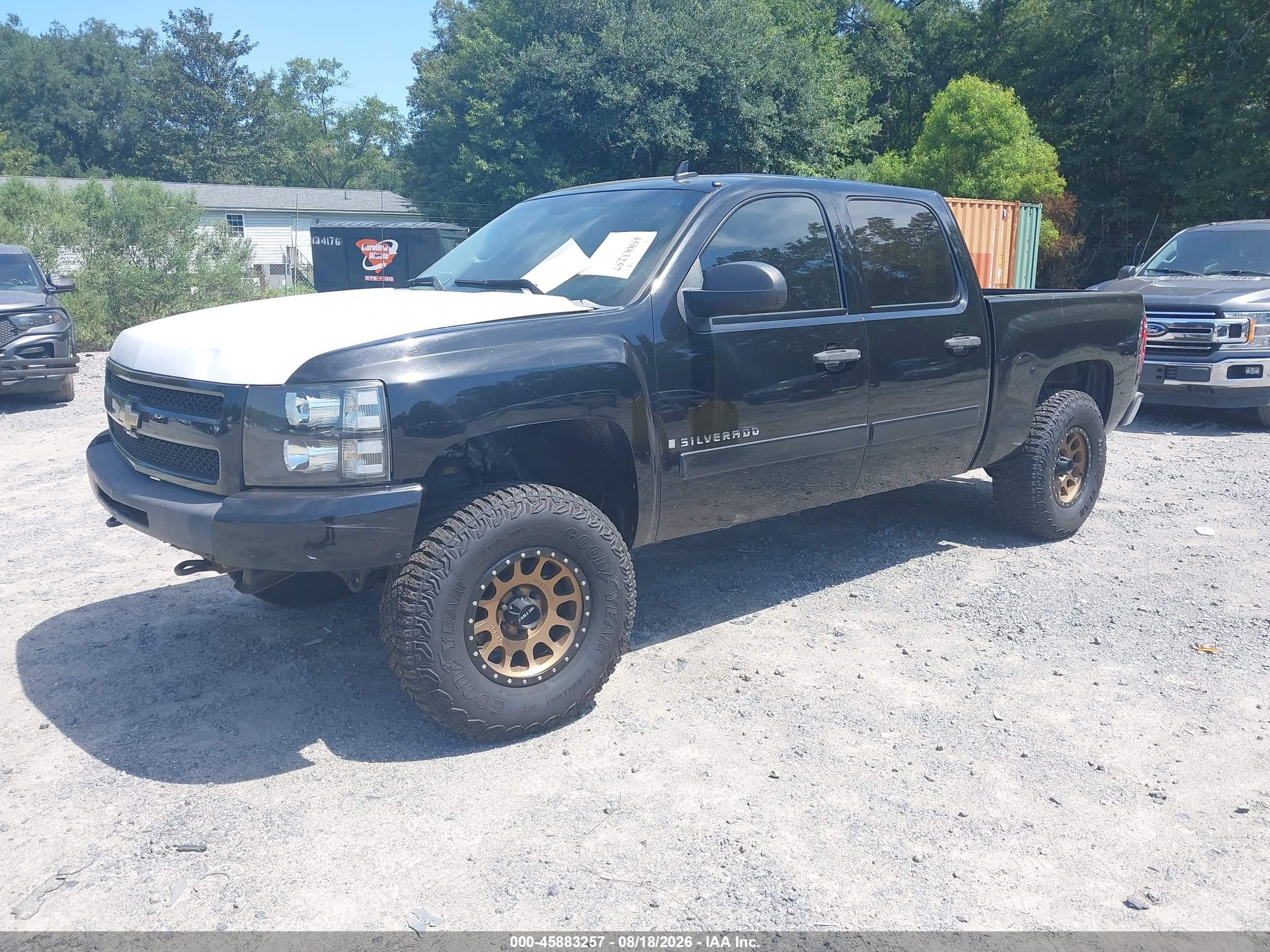 2008 Chevrolet Silverado 1500 Lt1 Black vin: 3GCEC13098G191228