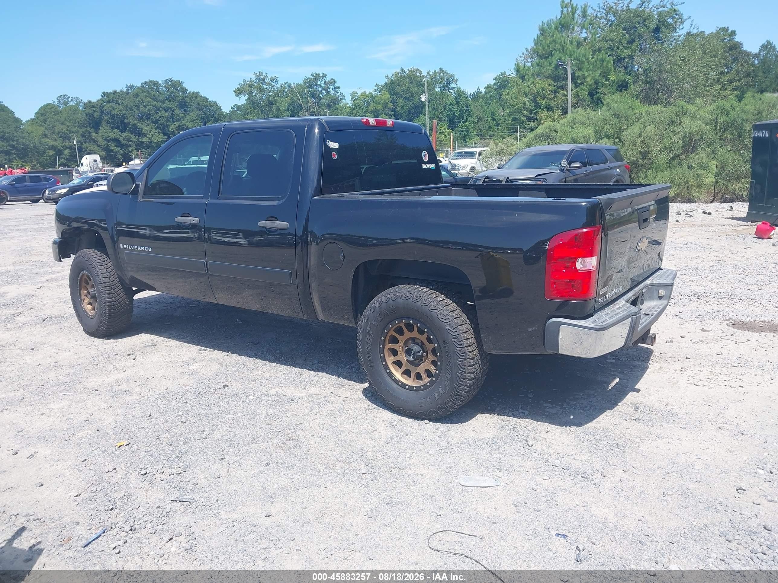 2008 Chevrolet Silverado 1500 Lt1 Black vin: 3GCEC13098G191228