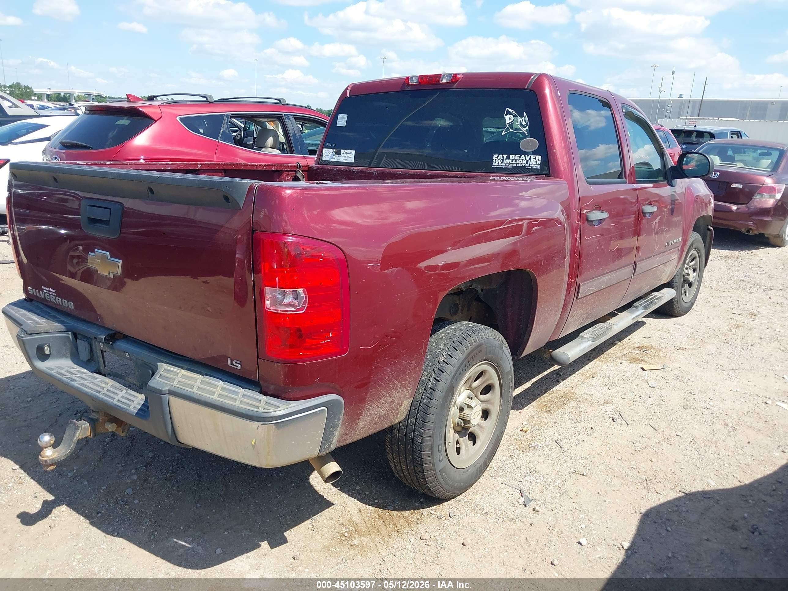 2009 Chevrolet Silverado 1500 Ls Красный vin: 3GCEC13C19G179859