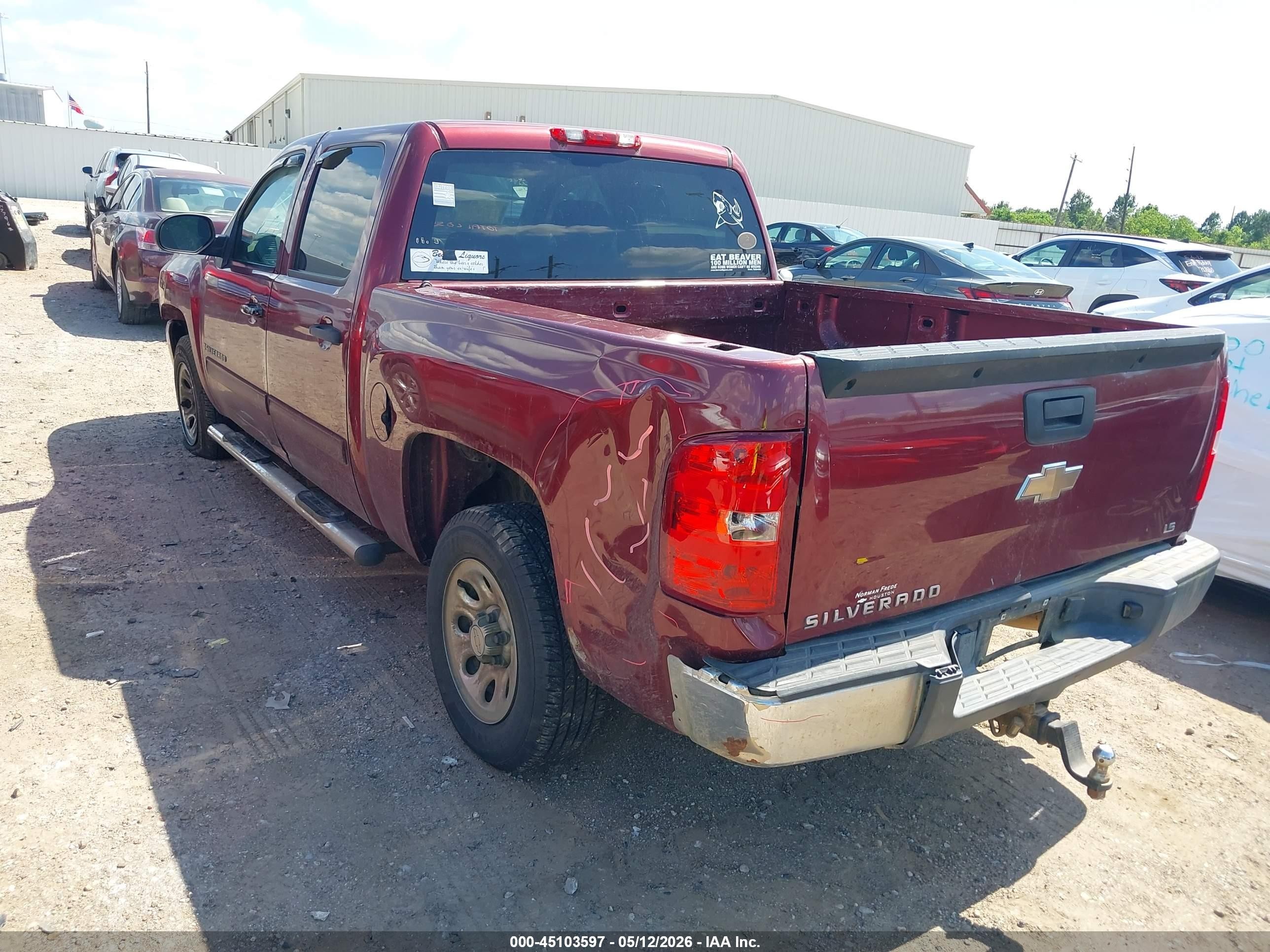 2009 Chevrolet Silverado 1500 Ls Красный vin: 3GCEC13C19G179859