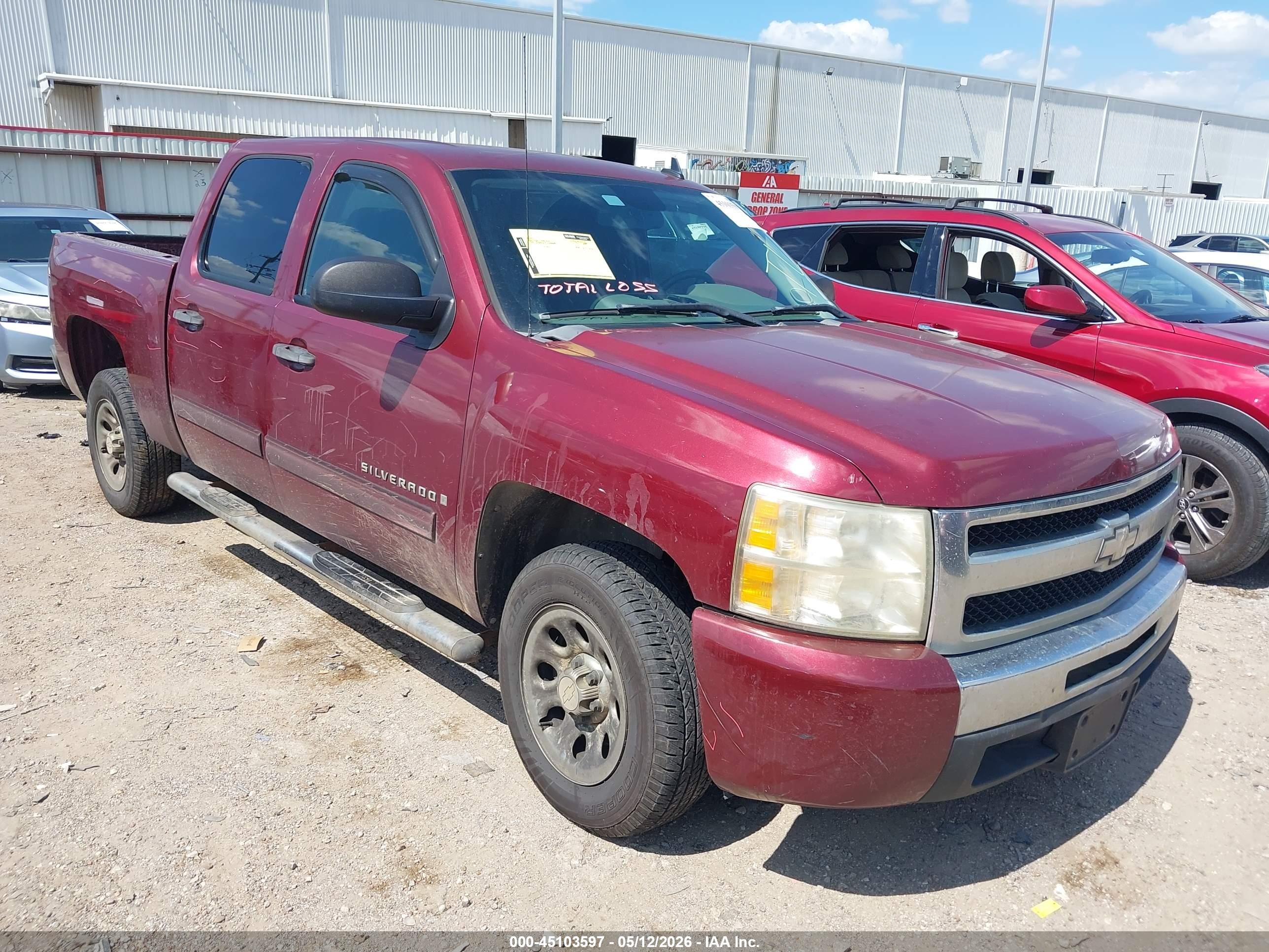 2009 Chevrolet Silverado 1500 Ls Красный vin: 3GCEC13C19G179859