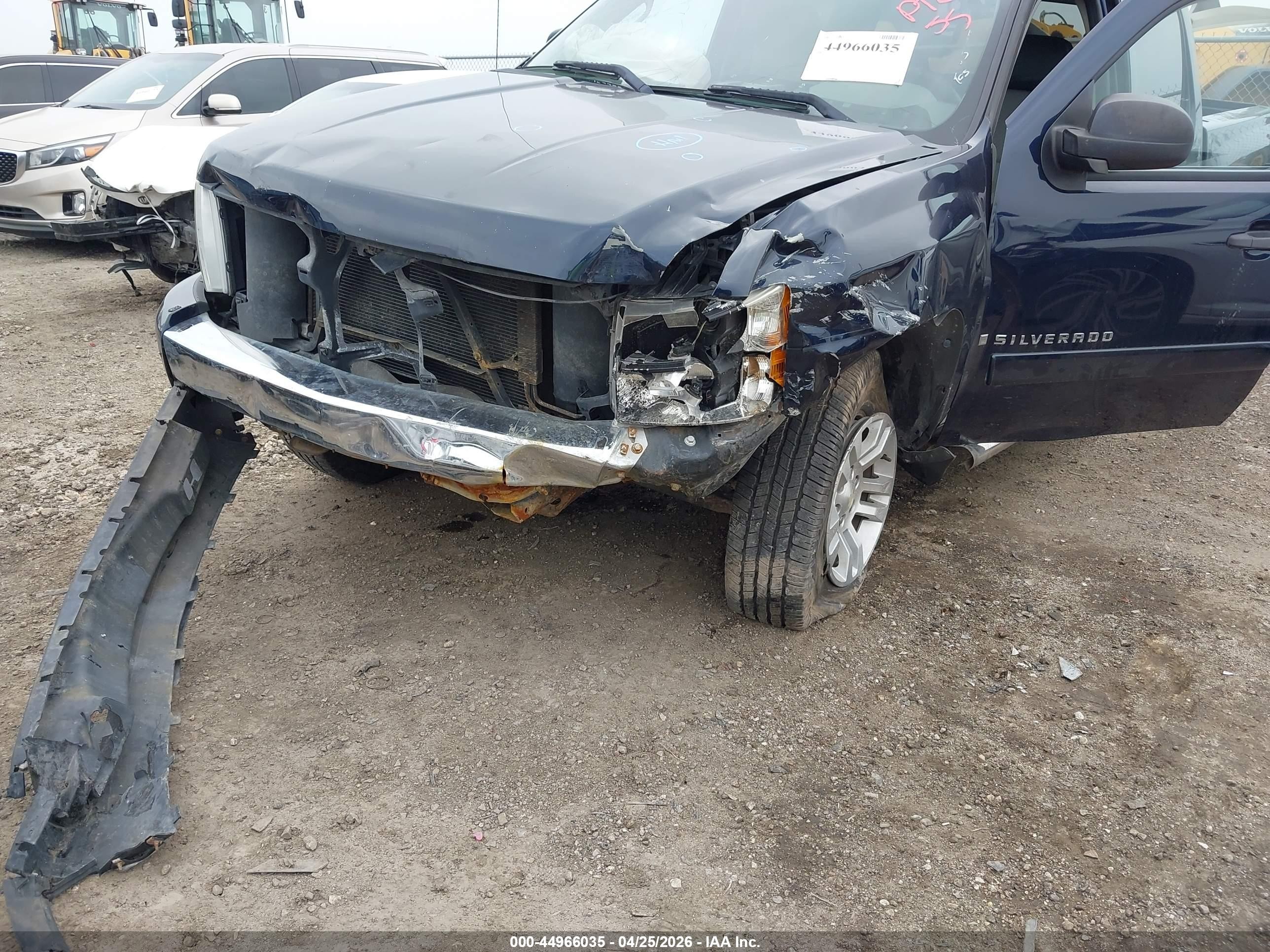 2008 Chevrolet Silverado 1500 Ls Blue vin: 3GCEC13C28G245088