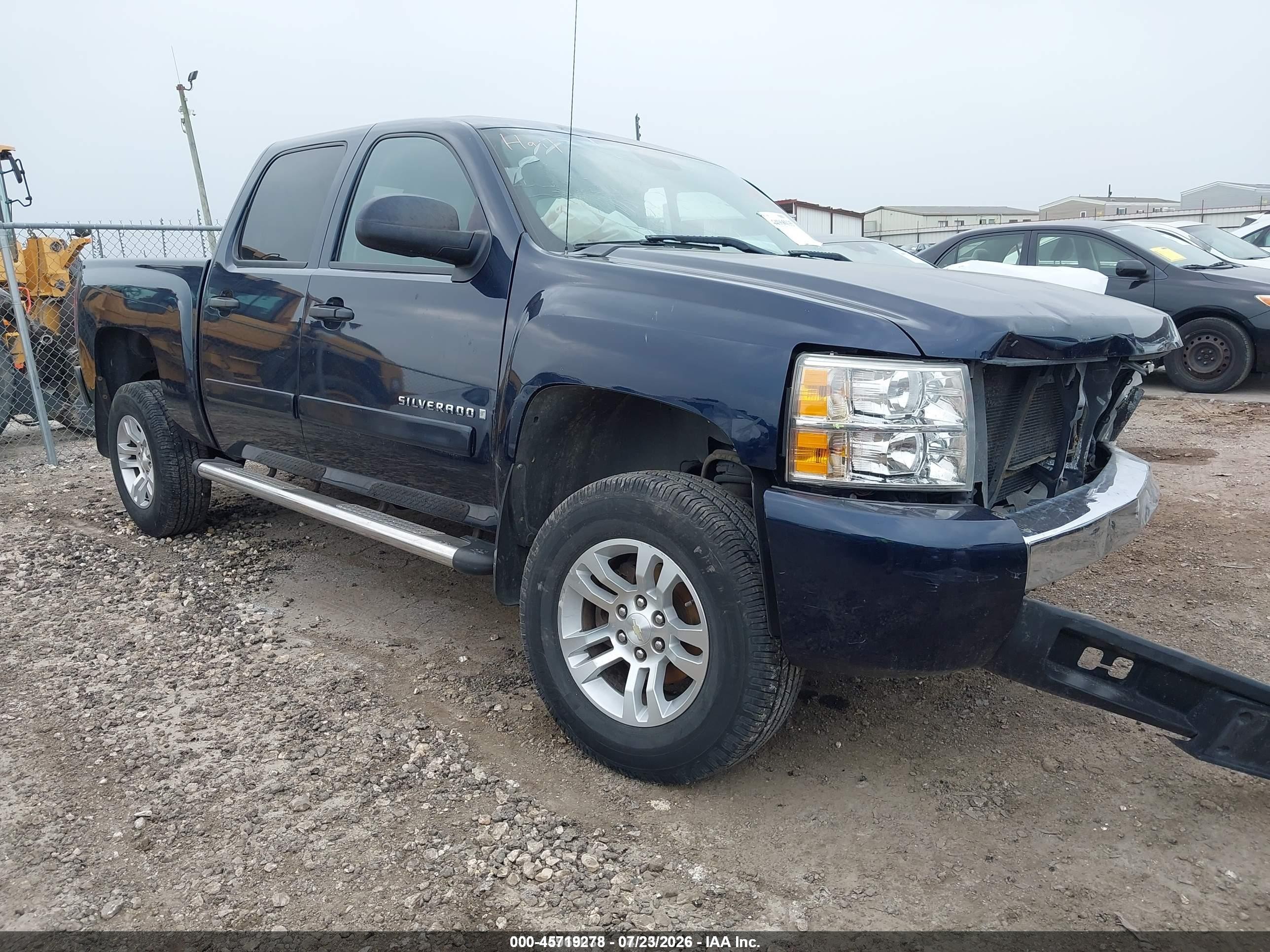 2008 Chevrolet Silverado 1500 Ls Blue vin: 3GCEC13C28G245088