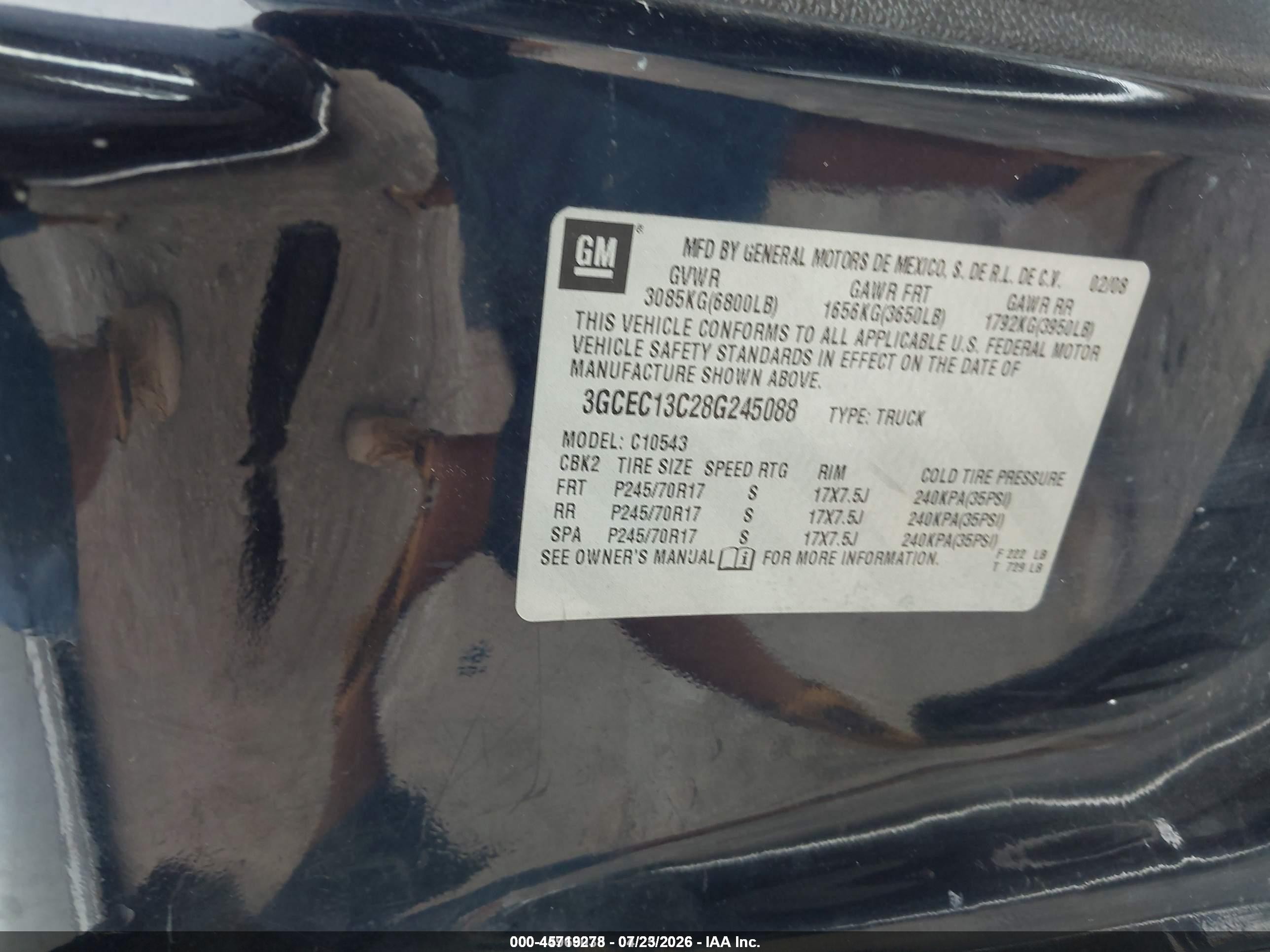 2008 Chevrolet Silverado 1500 Ls Синий vin: 3GCEC13C28G245088