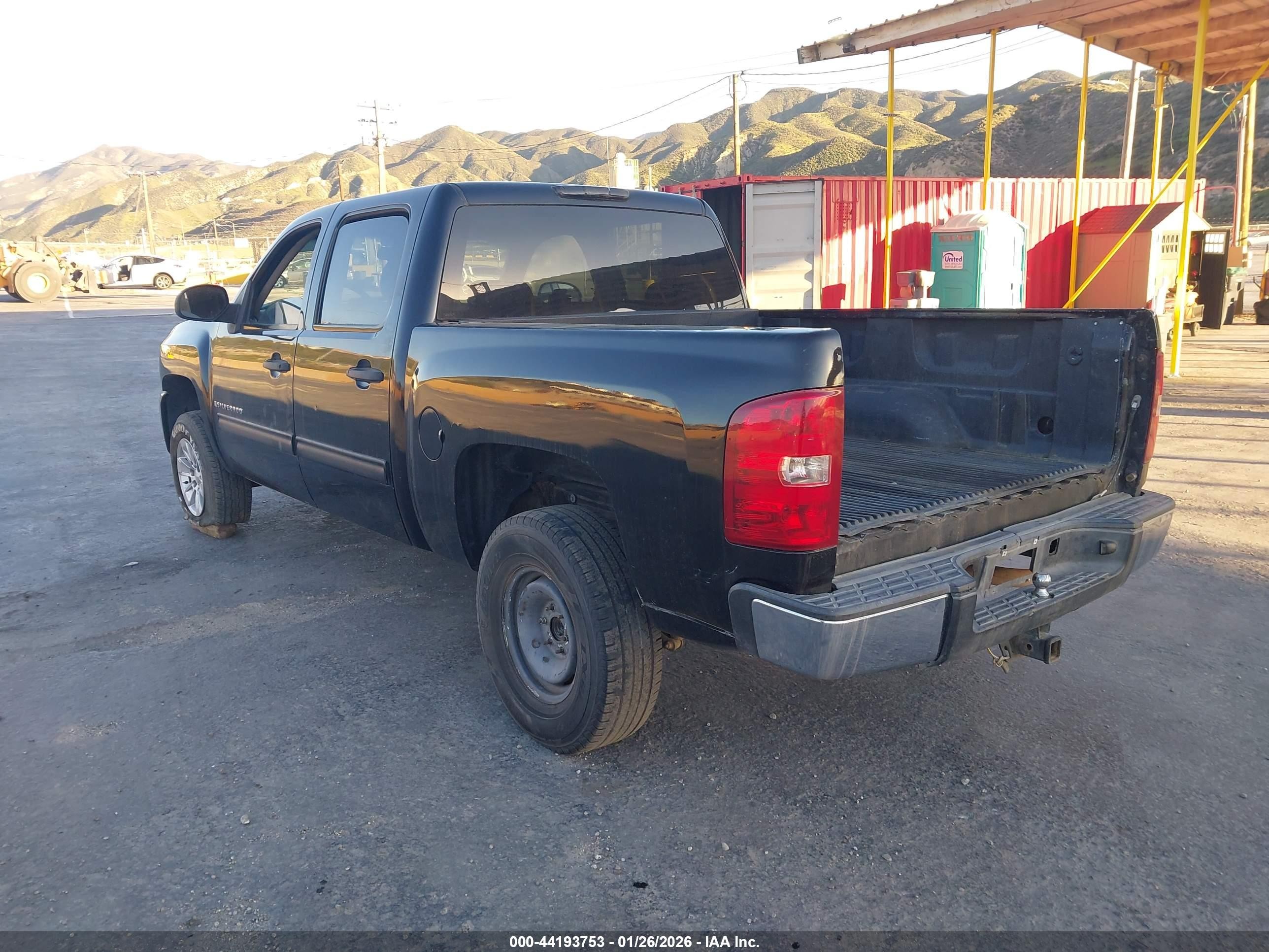 2009 Chevrolet Silverado 1500 Ls Black vin: 3GCEC13C29G114552