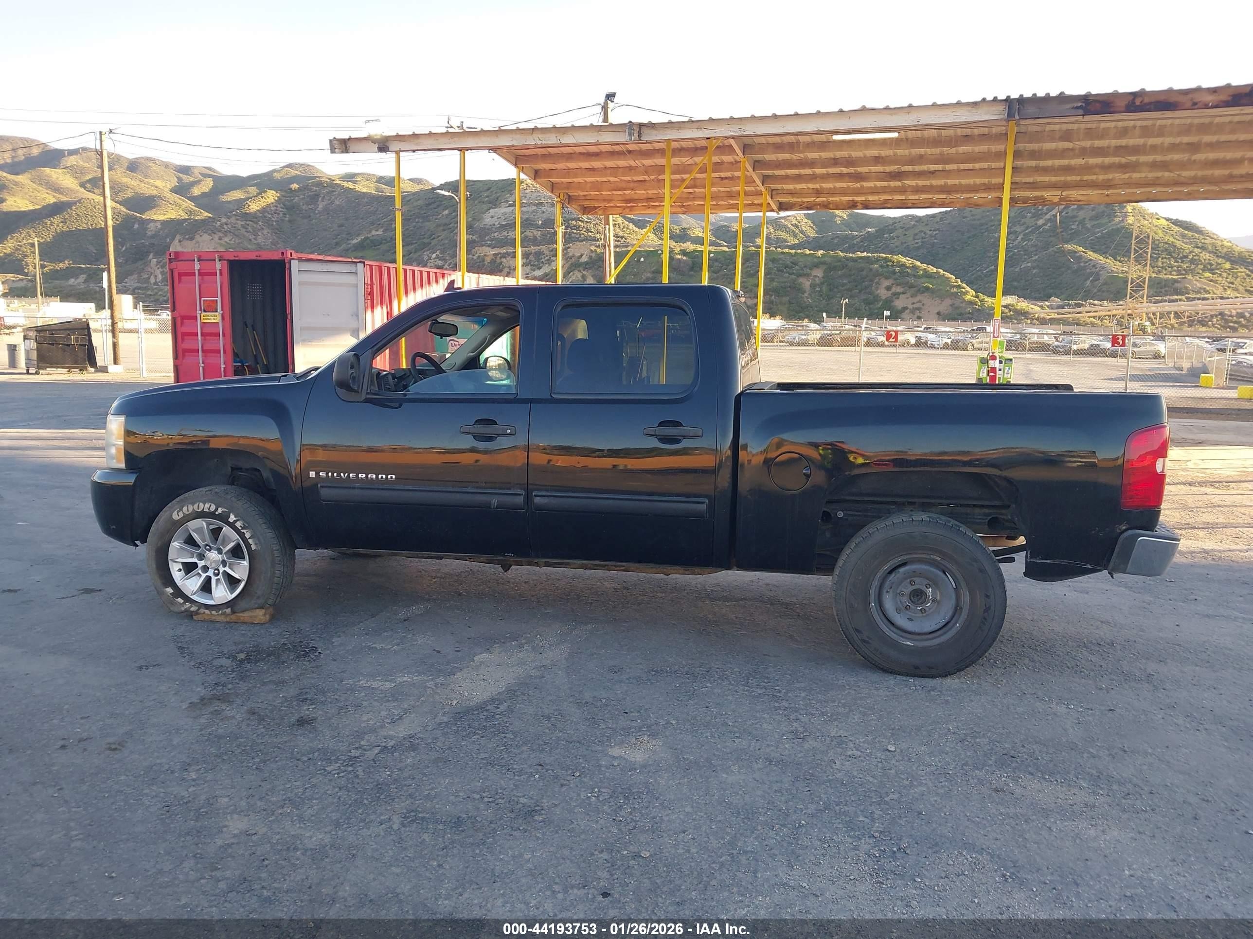 2009 Chevrolet Silverado 1500 Ls Black vin: 3GCEC13C29G114552