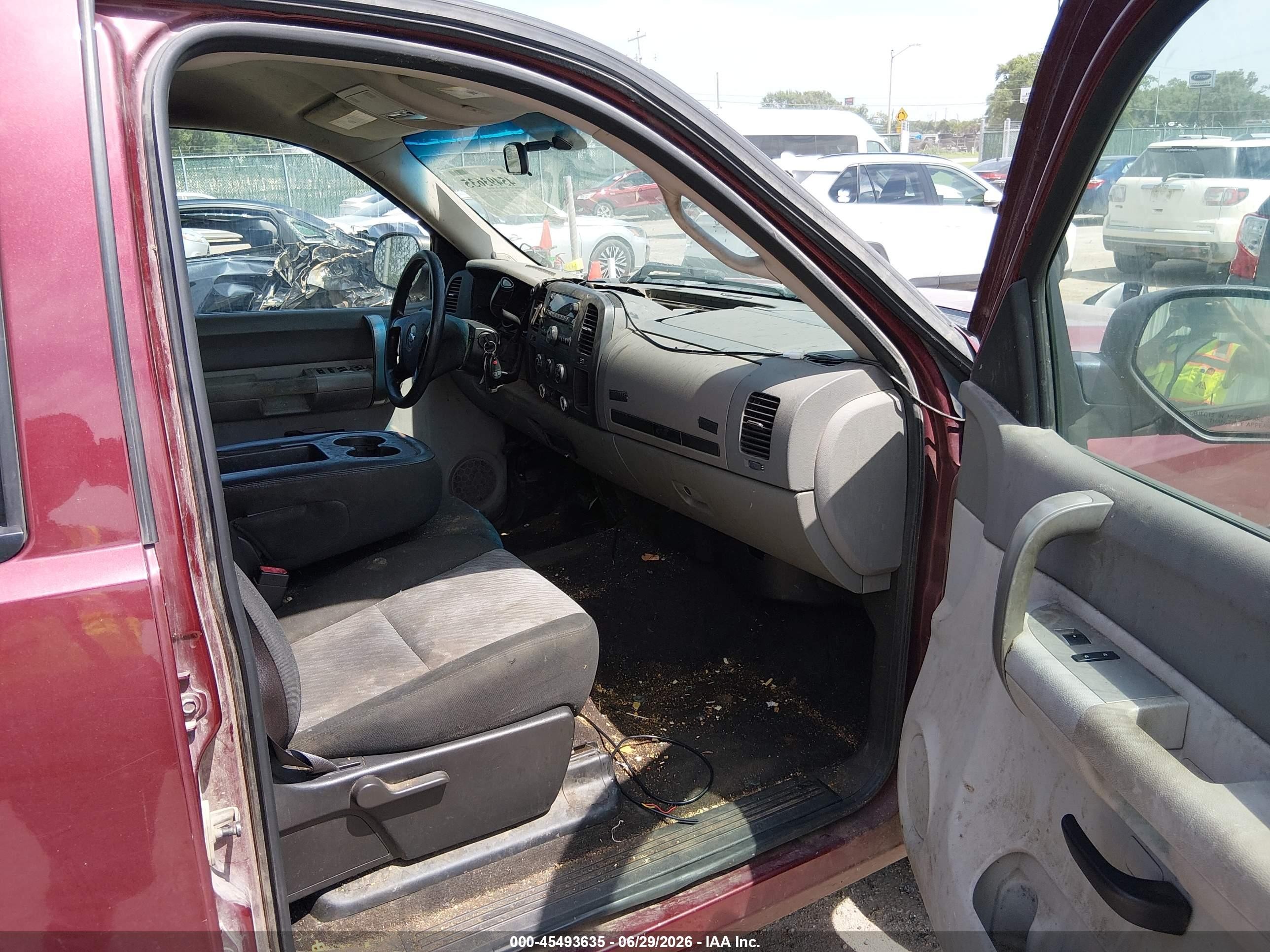 2009 Chevrolet Silverado 1500 Work Truck Maroon vin: 3GCEC13C39G215325