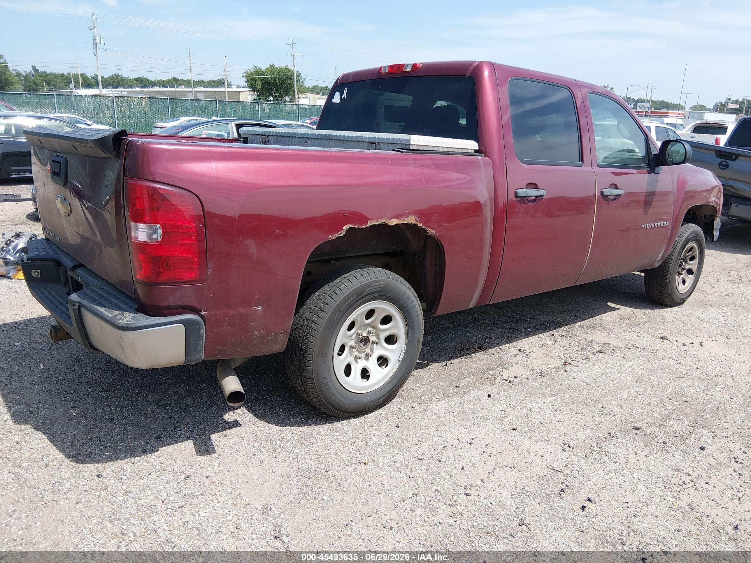 2009 Chevrolet Silverado 1500 Work Truck Maroon vin: 3GCEC13C39G215325