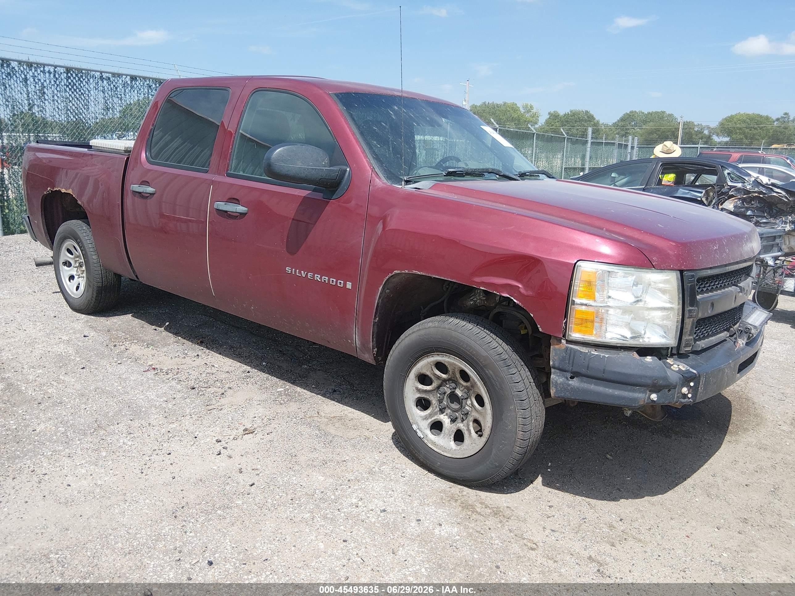 2009 Chevrolet Silverado 1500 Work Truck Maroon vin: 3GCEC13C39G215325