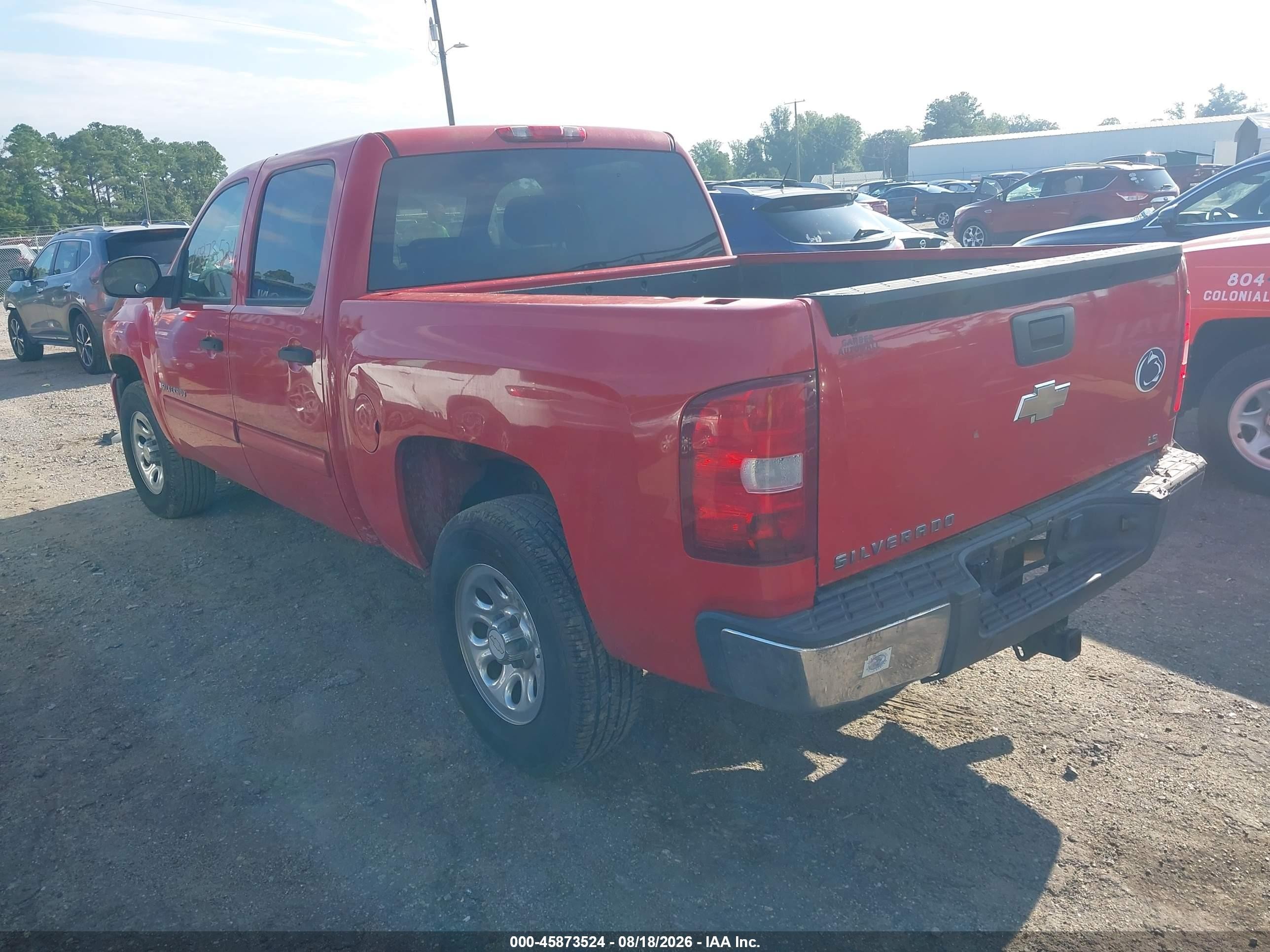 2009 Chevrolet Silverado 1500 Ls Красный vin: 3GCEC13C79G114997