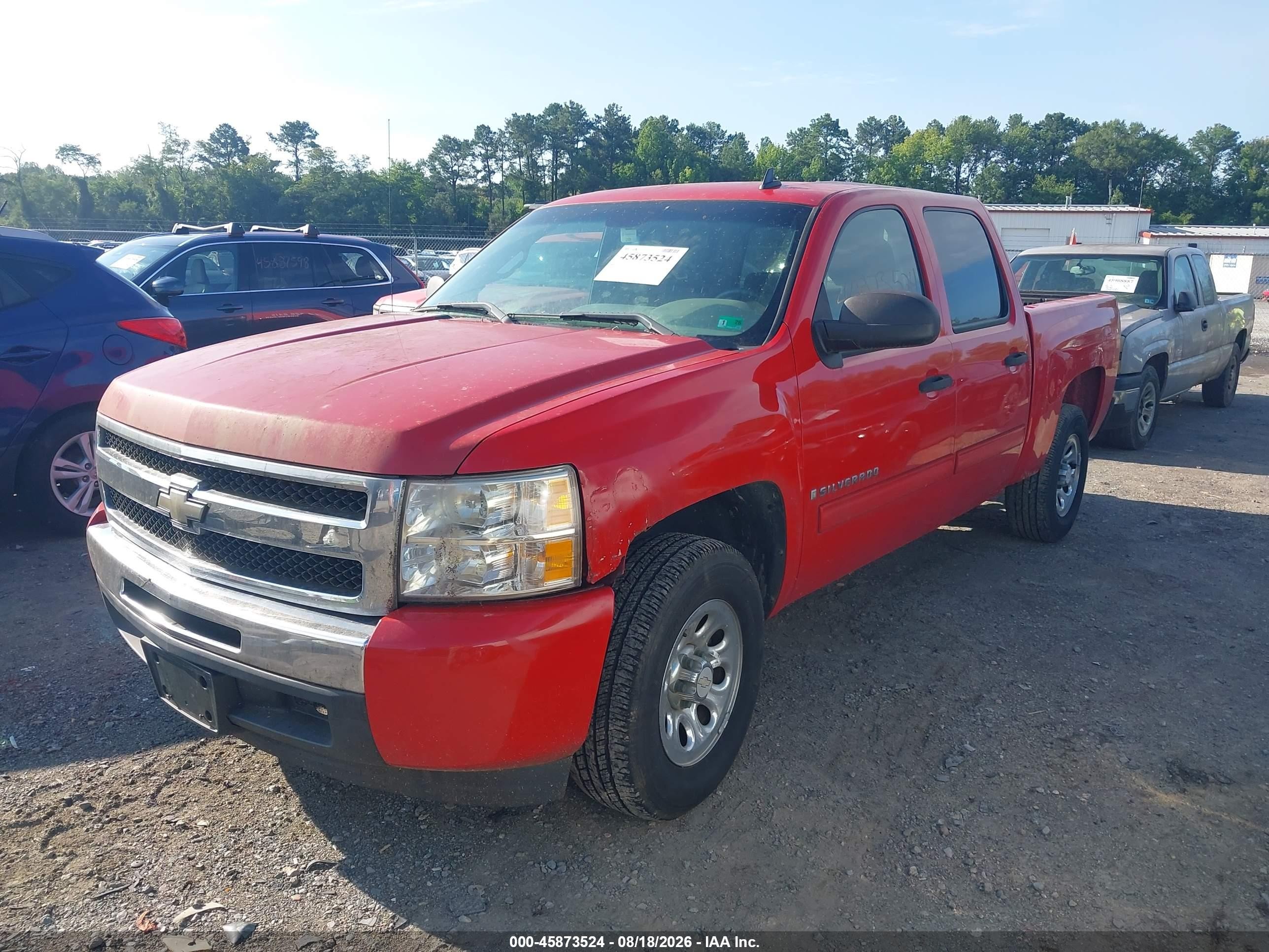 2009 Chevrolet Silverado 1500 Ls Красный vin: 3GCEC13C79G114997