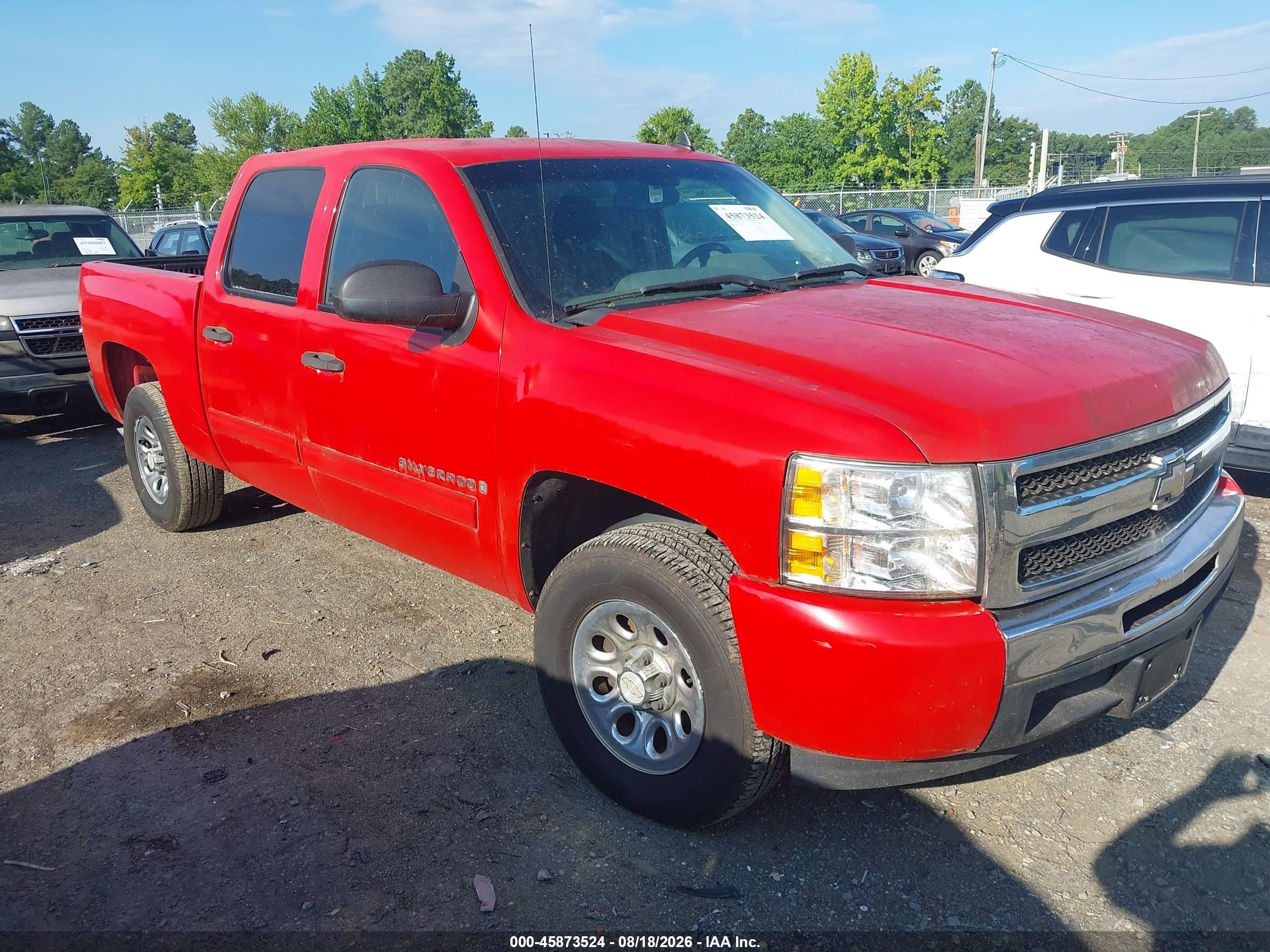 2009 Chevrolet Silverado 1500 Ls Красный vin: 3GCEC13C79G114997