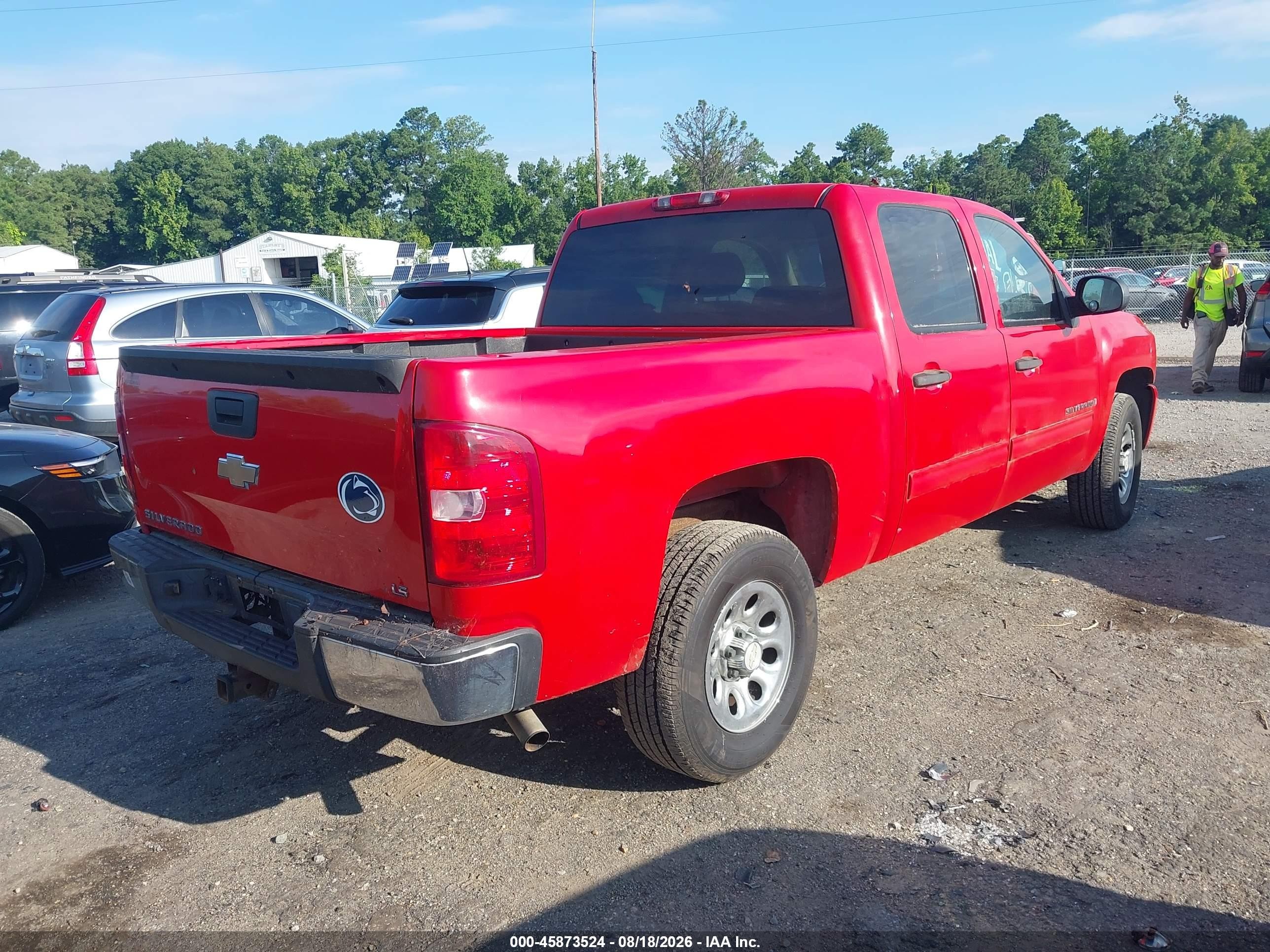 2009 Chevrolet Silverado 1500 Ls Красный vin: 3GCEC13C79G114997