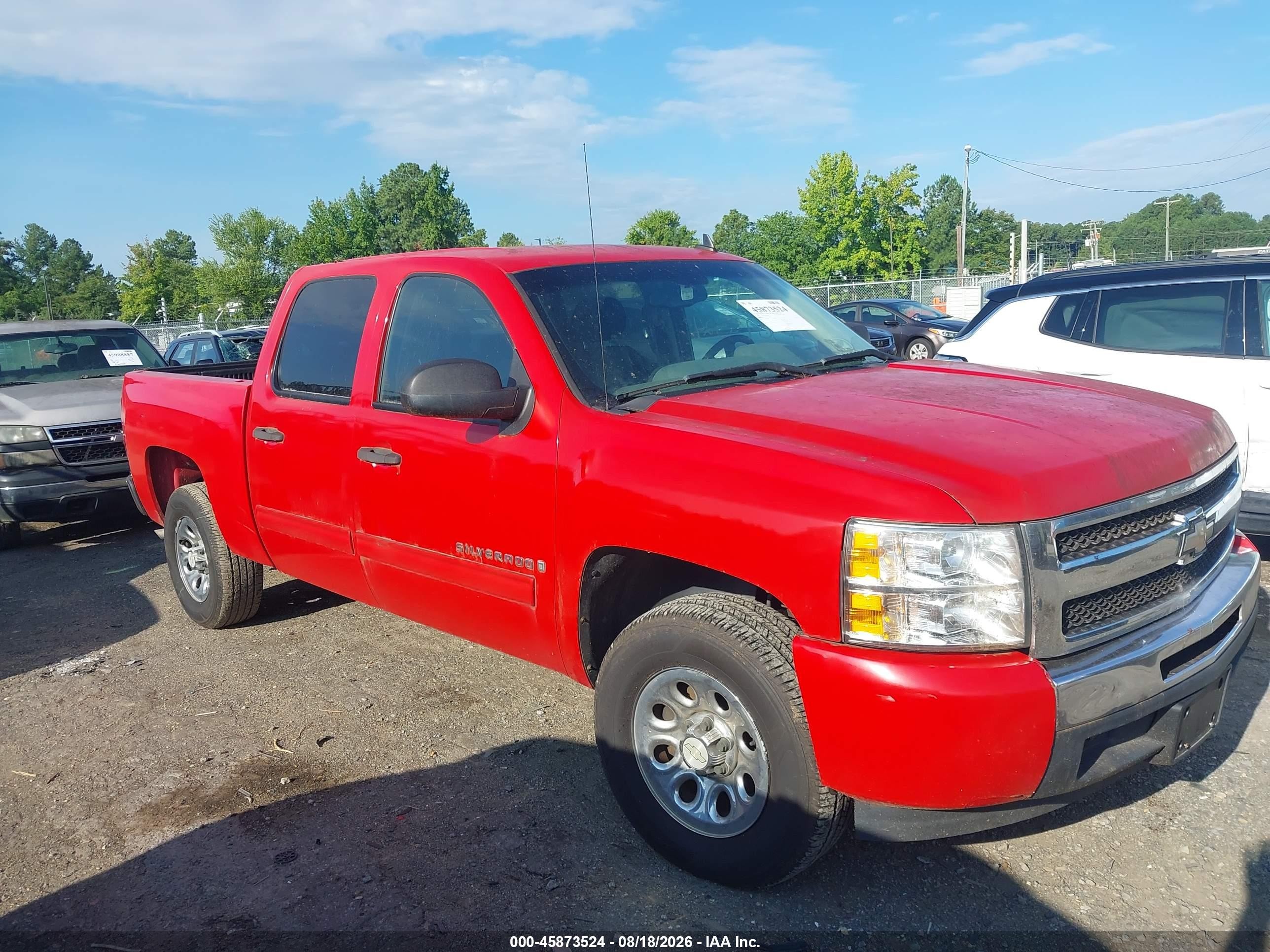 2009 Chevrolet Silverado 1500 Ls Красный vin: 3GCEC13C79G114997