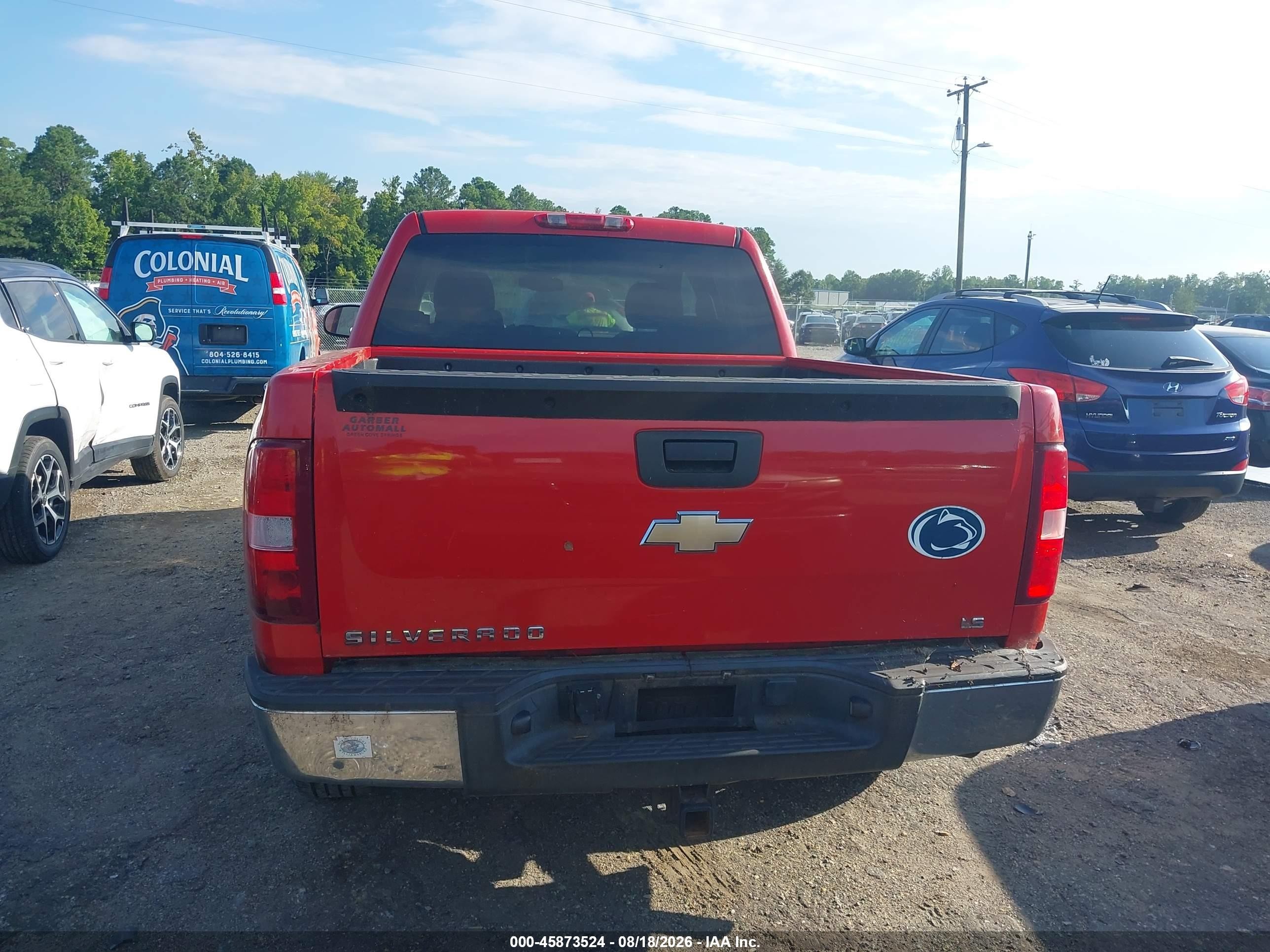 2009 Chevrolet Silverado 1500 Ls Красный vin: 3GCEC13C79G114997