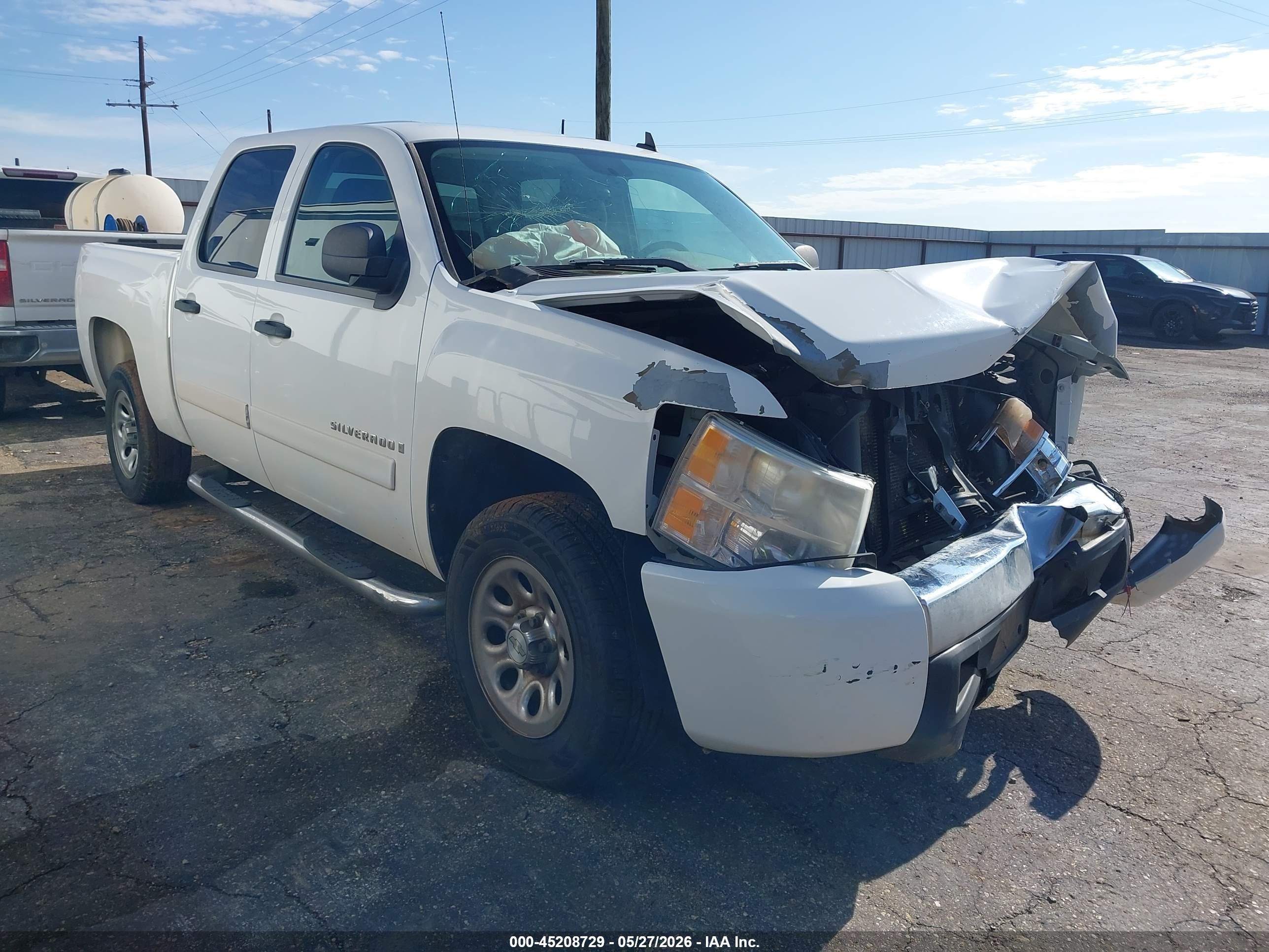 2008 Chevrolet Silverado 1500 Ls White vin: 3GCEC13C88G203864