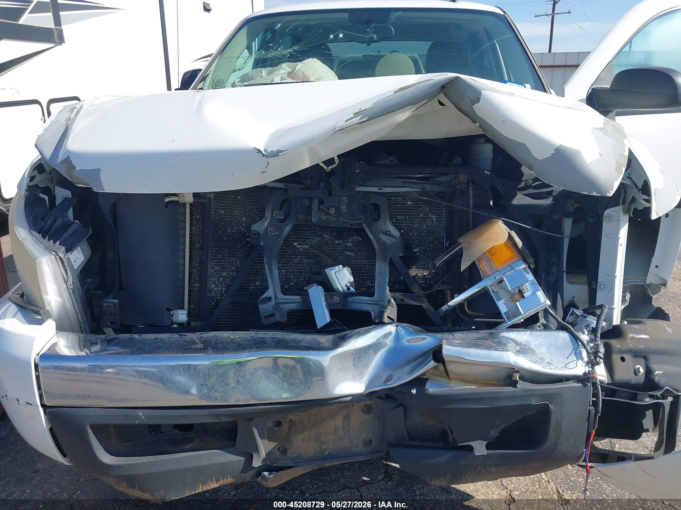 2008 Chevrolet Silverado 1500 Ls White vin: 3GCEC13C88G203864