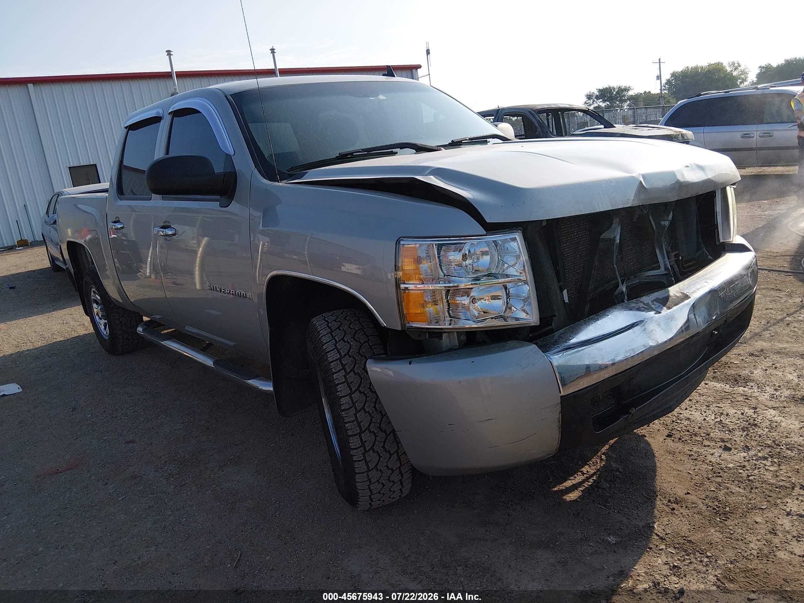 2008 Chevrolet Silverado 1500 Ls Gray vin: 3GCEC13C88G216064