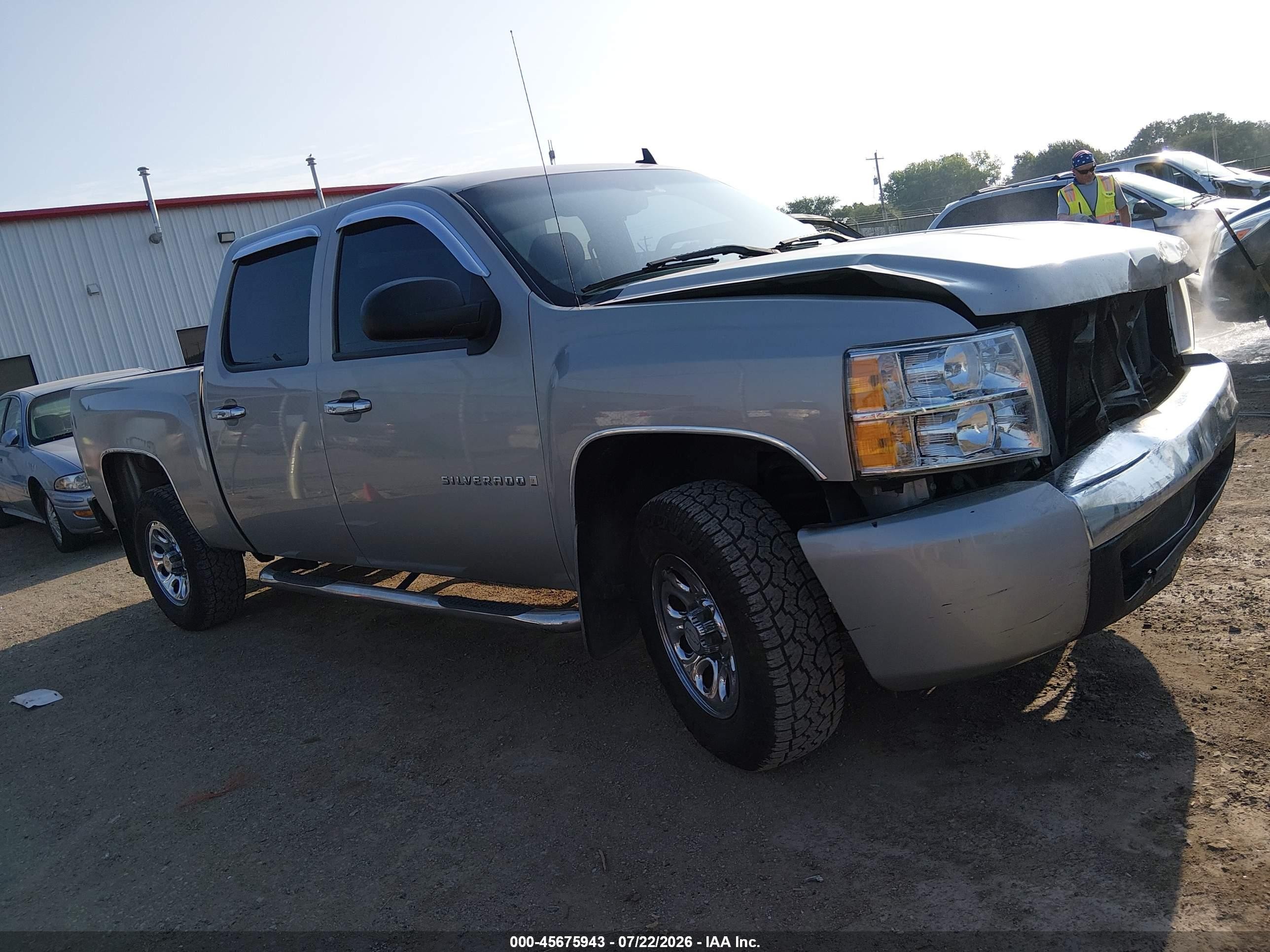2008 Chevrolet Silverado 1500 Ls Gray vin: 3GCEC13C88G216064