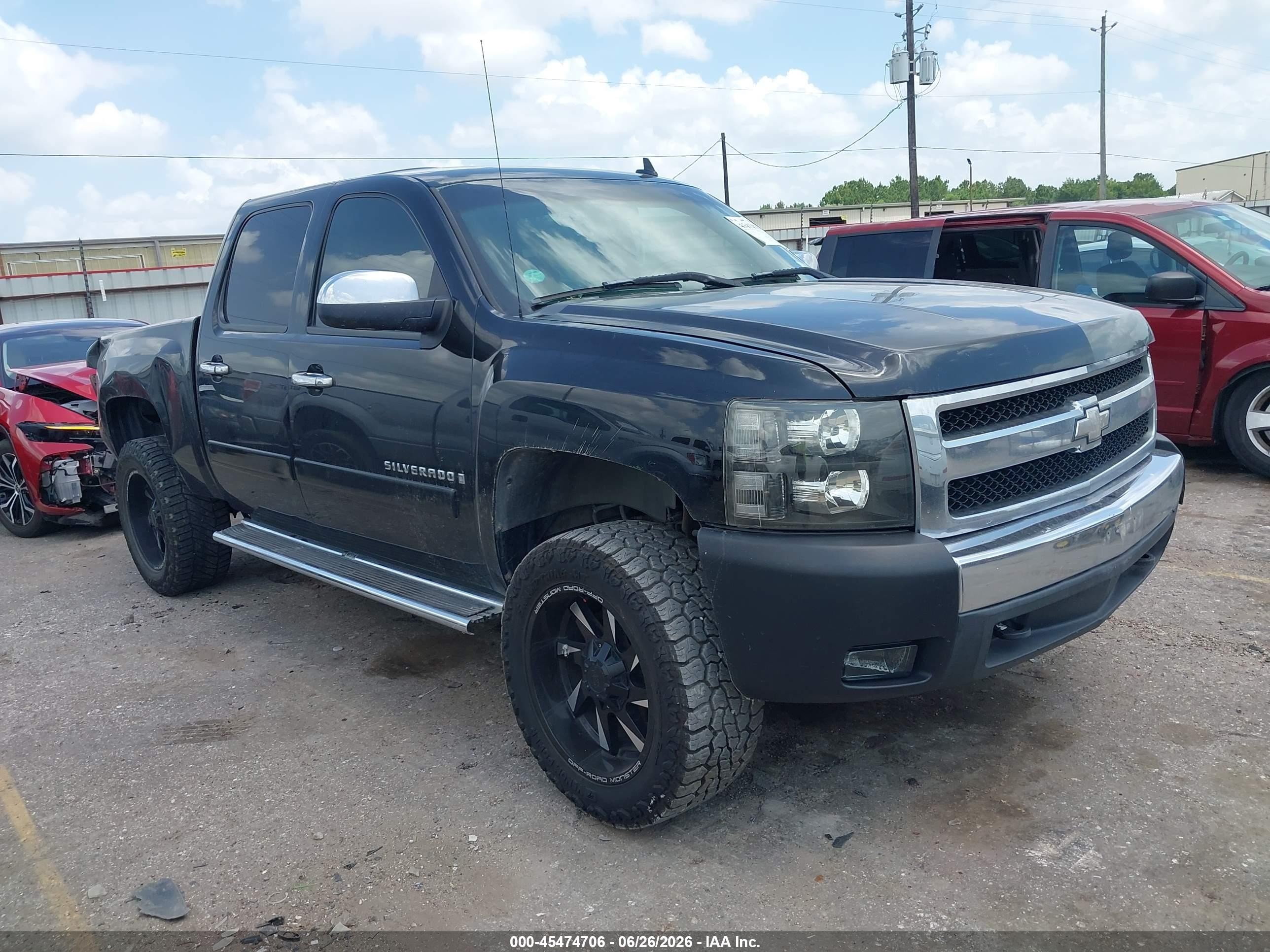 2007 Chevrolet Silverado 1500 Lt1 Black vin: 3GCEC13C97G511978