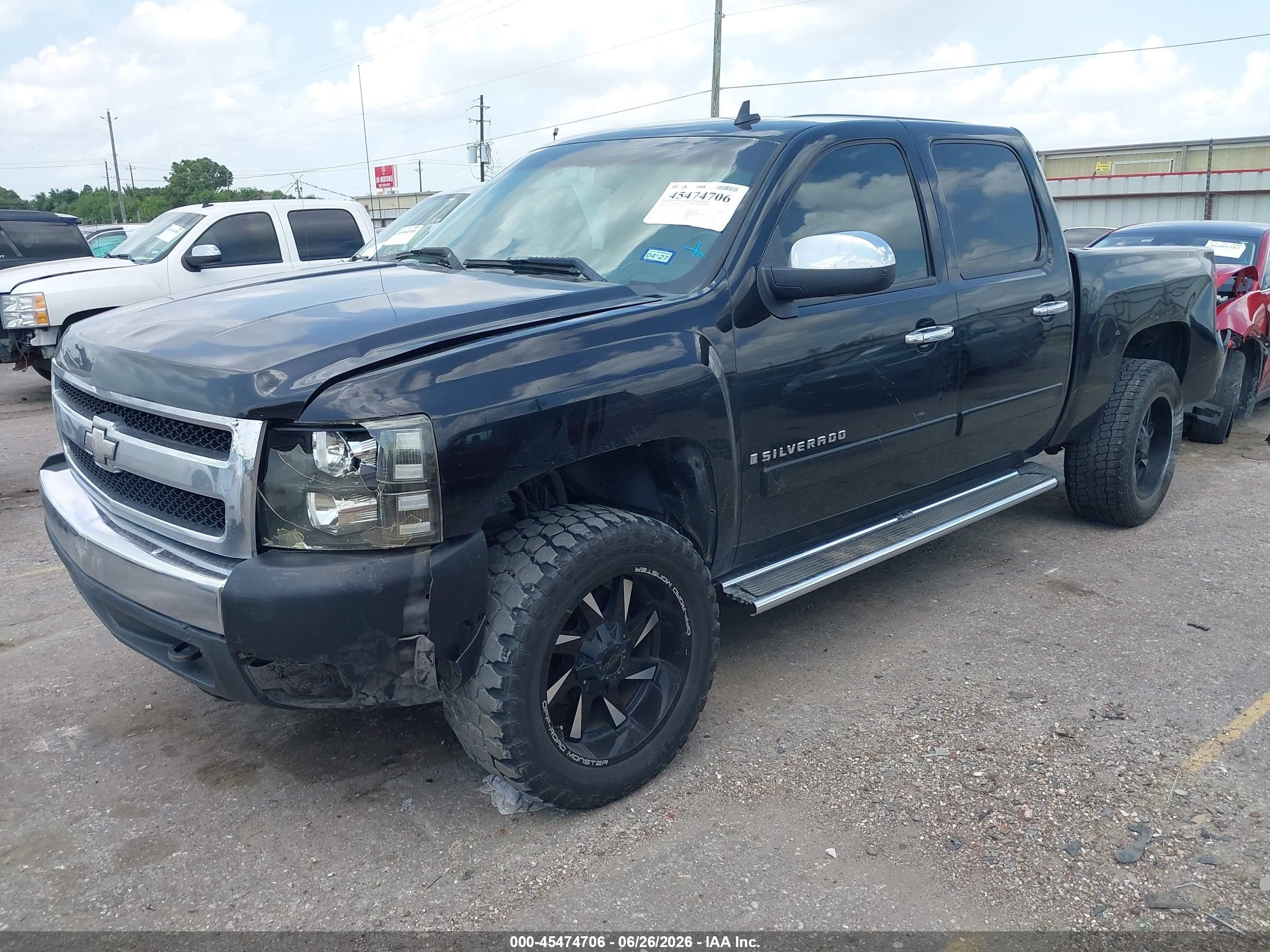 2007 Chevrolet Silverado 1500 Lt1 Black vin: 3GCEC13C97G511978