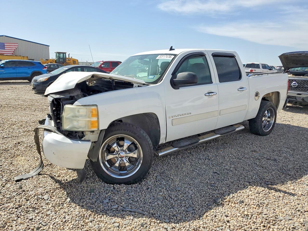 2008 Chevrolet Silverado C1500 White vin: 3GCEC13C98G291095