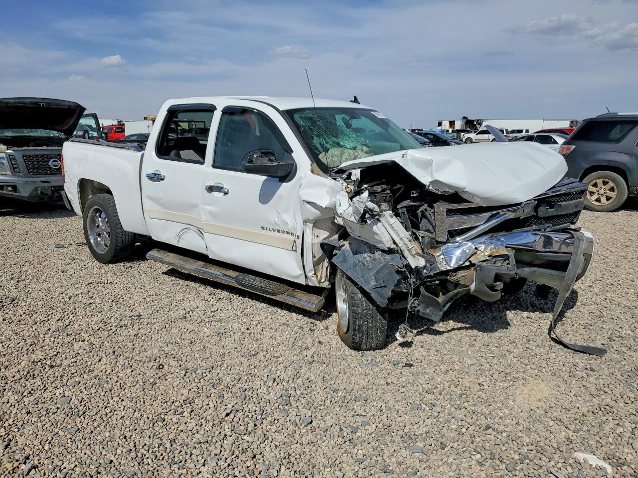 2008 Chevrolet Silverado C1500 White vin: 3GCEC13C98G291095