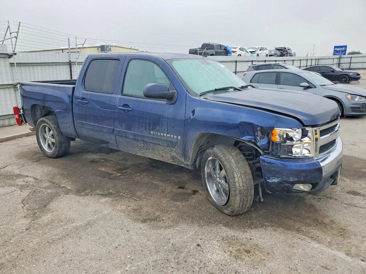 2008 Chevrolet Silverado C1500 Blue vin: 3GCEC13J08G182121