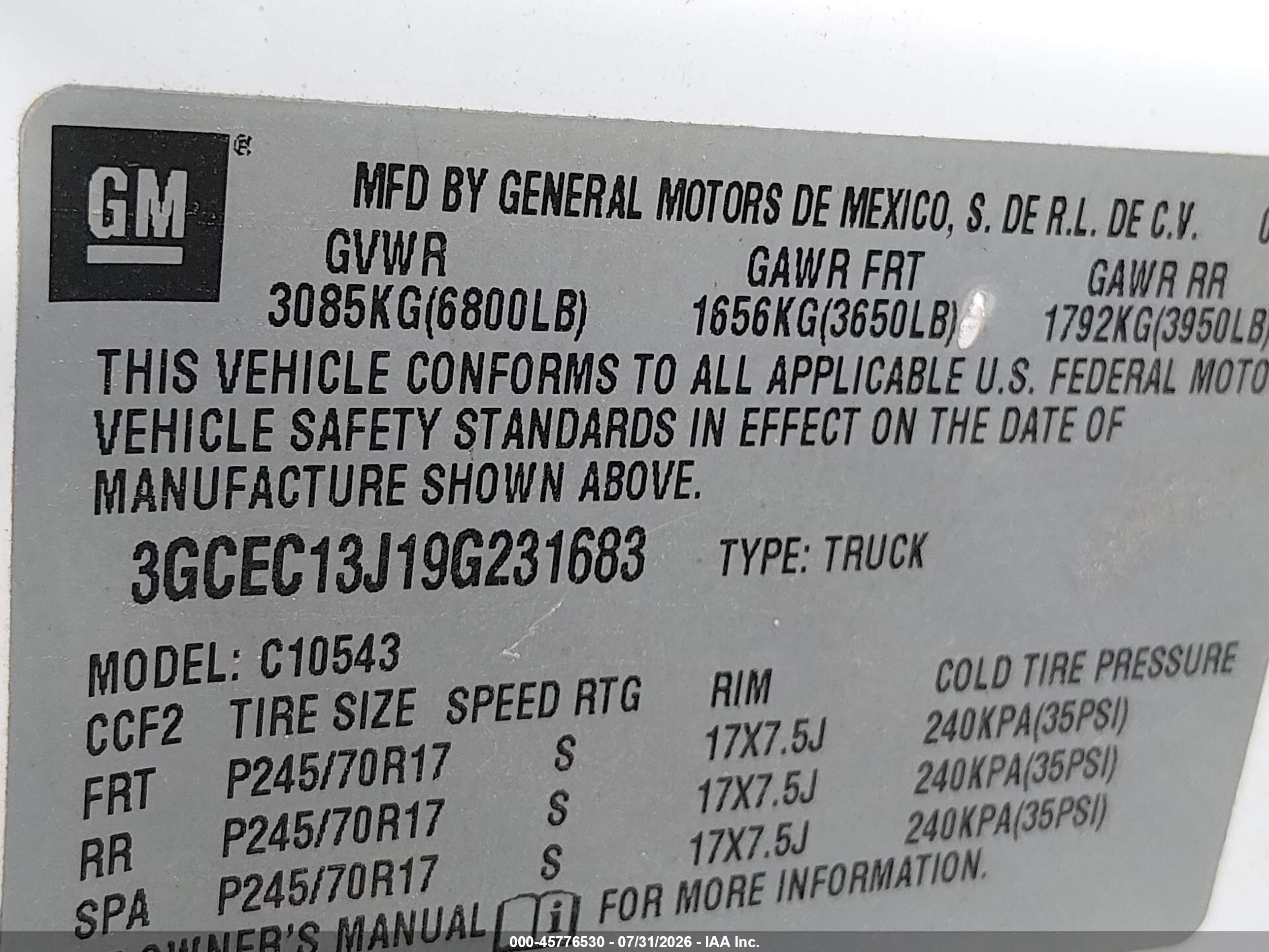 2009 Chevrolet Silverado 1500 Work Truck White vin: 3GCEC13J19G231683