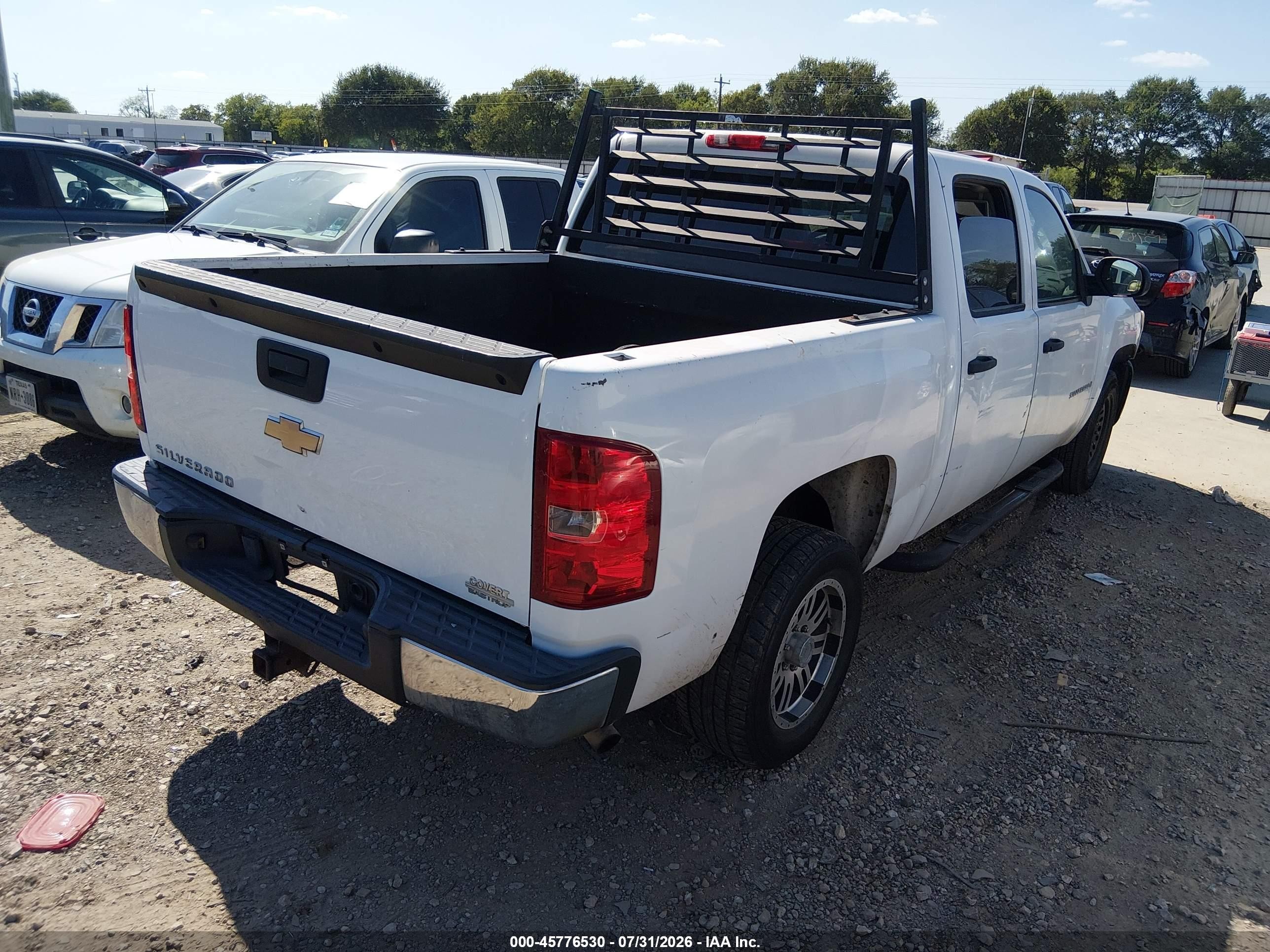 2009 Chevrolet Silverado 1500 Work Truck White vin: 3GCEC13J19G231683