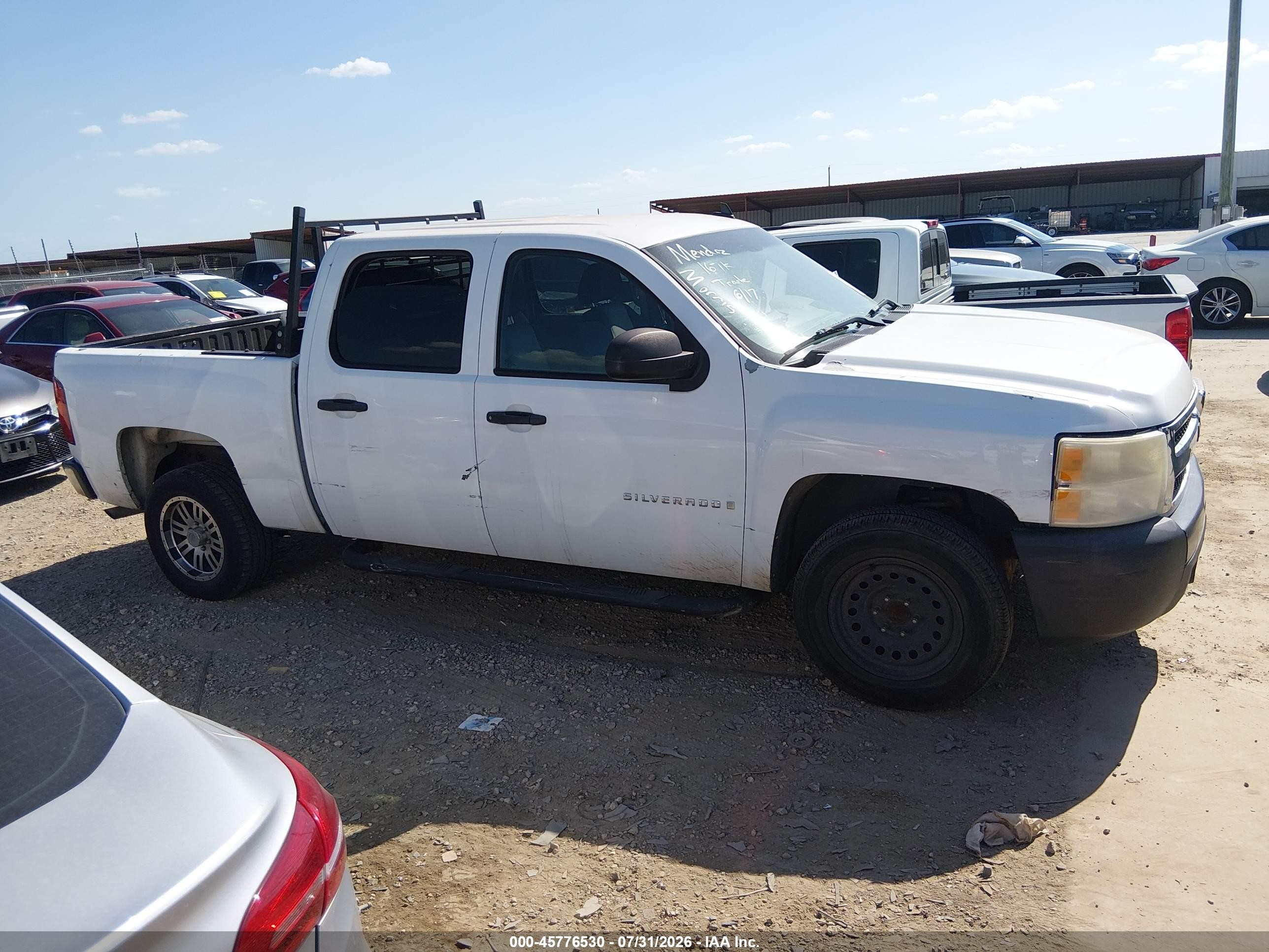 2009 Chevrolet Silverado 1500 Work Truck White vin: 3GCEC13J19G231683