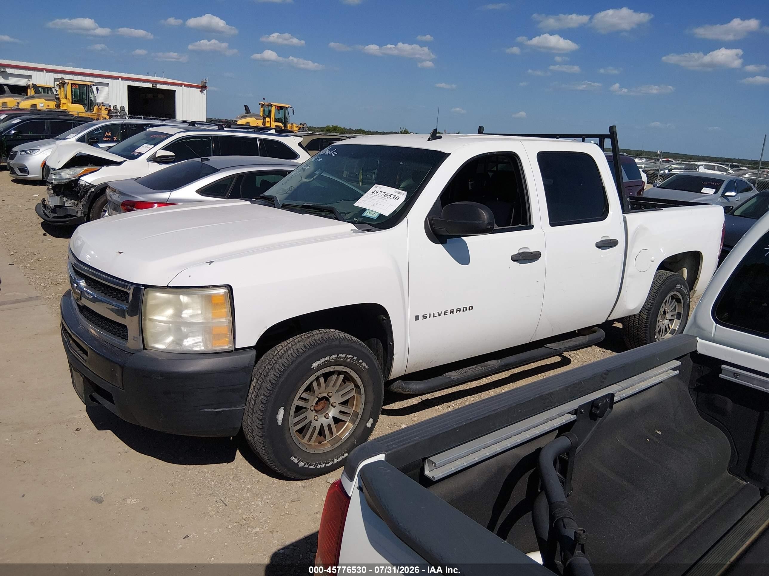 2009 Chevrolet Silverado 1500 Work Truck White vin: 3GCEC13J19G231683