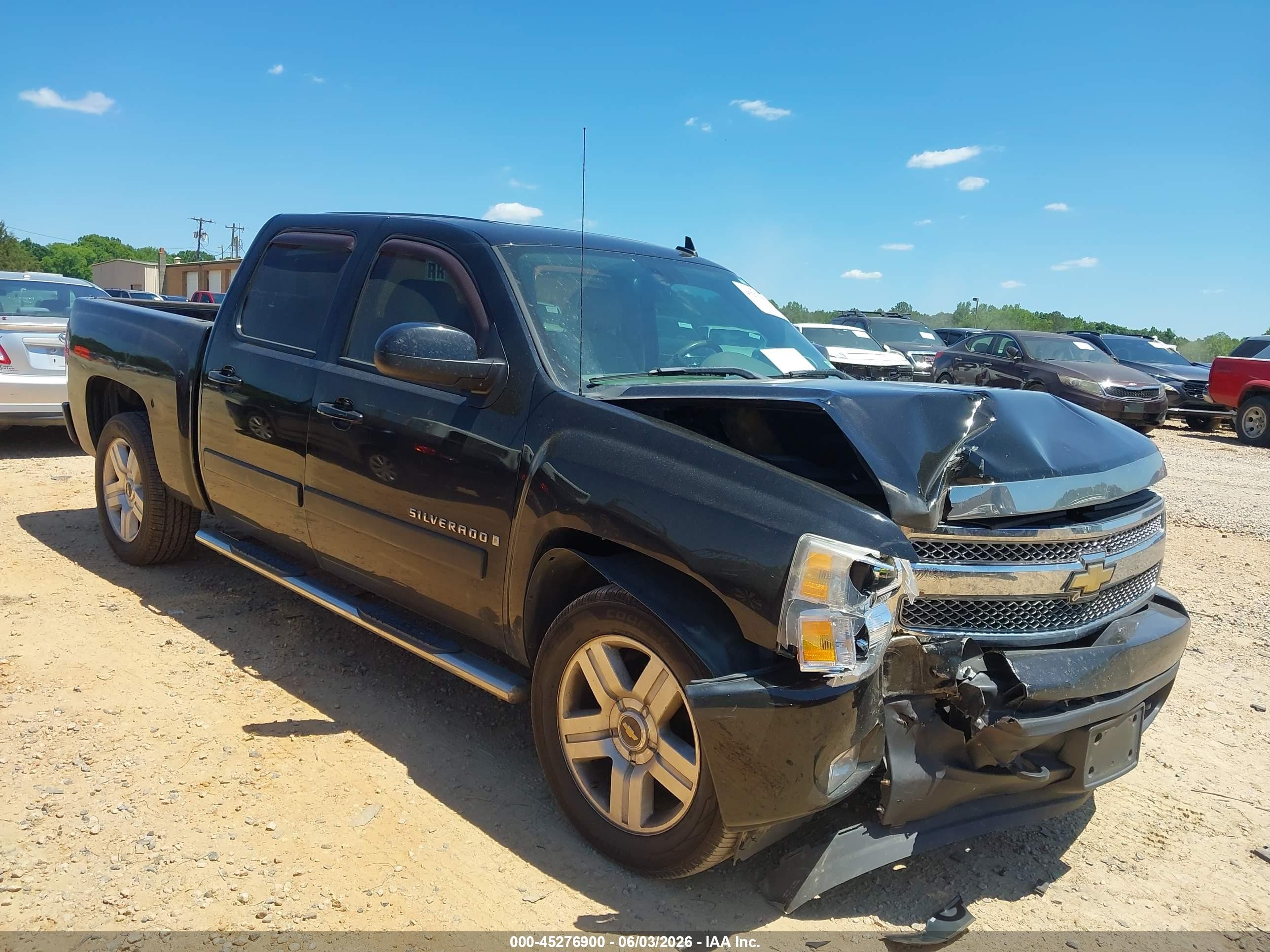 2008 Chevrolet Silverado 1500 Ltz Black vin: 3GCEC13J38G161005