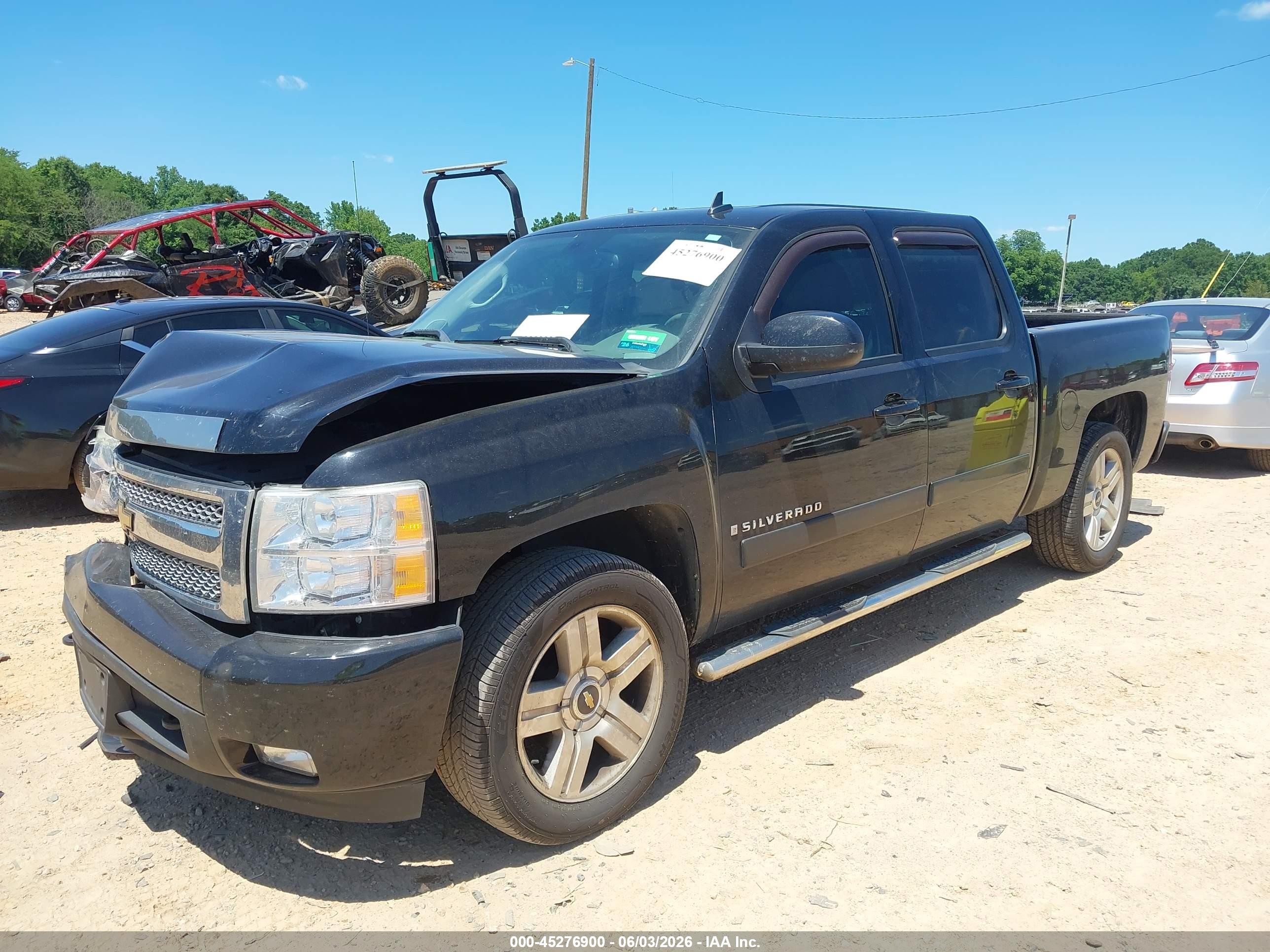 2008 Chevrolet Silverado 1500 Ltz Black vin: 3GCEC13J38G161005