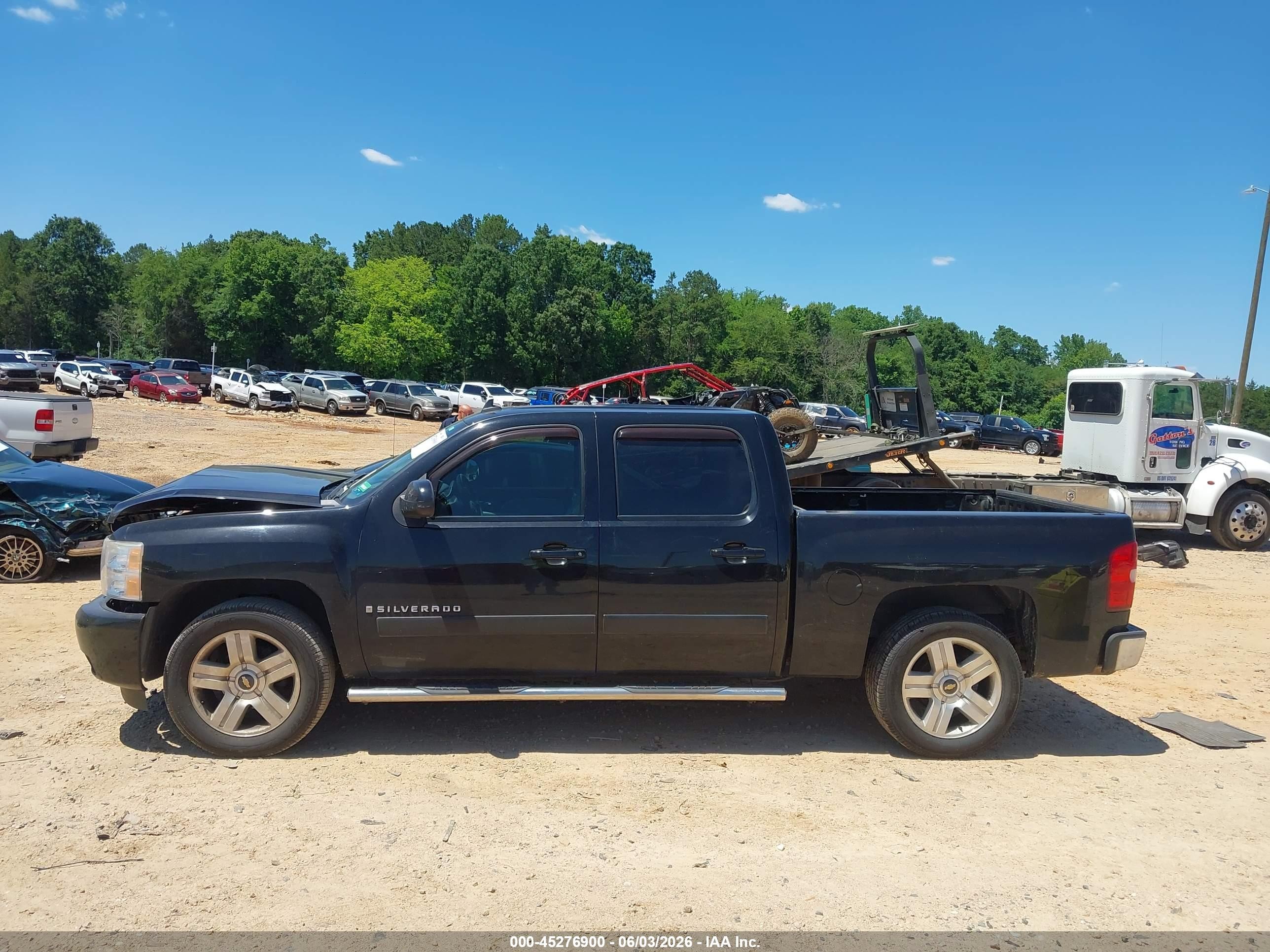 2008 Chevrolet Silverado 1500 Ltz Black vin: 3GCEC13J38G161005