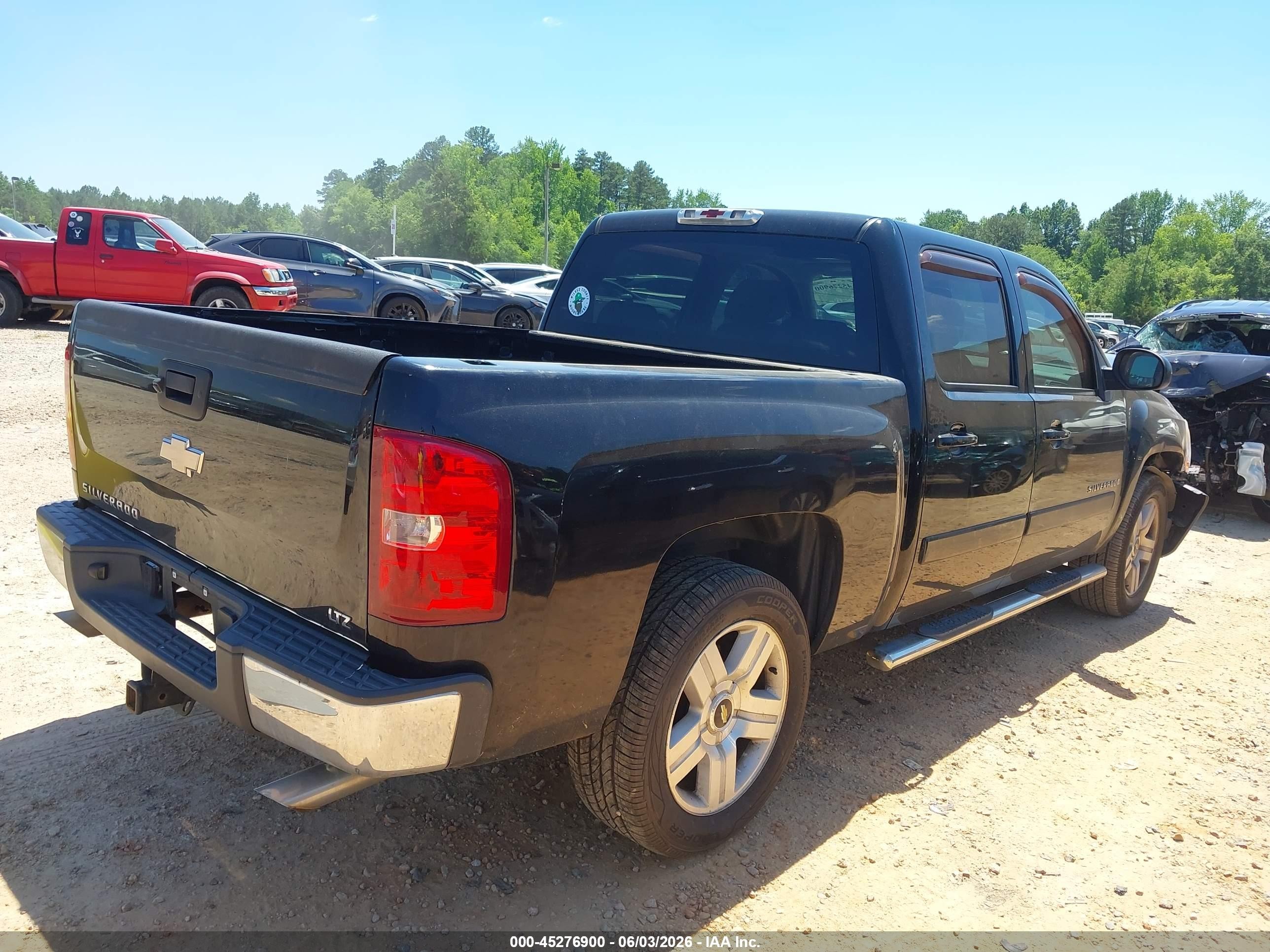 2008 Chevrolet Silverado 1500 Ltz Black vin: 3GCEC13J38G161005