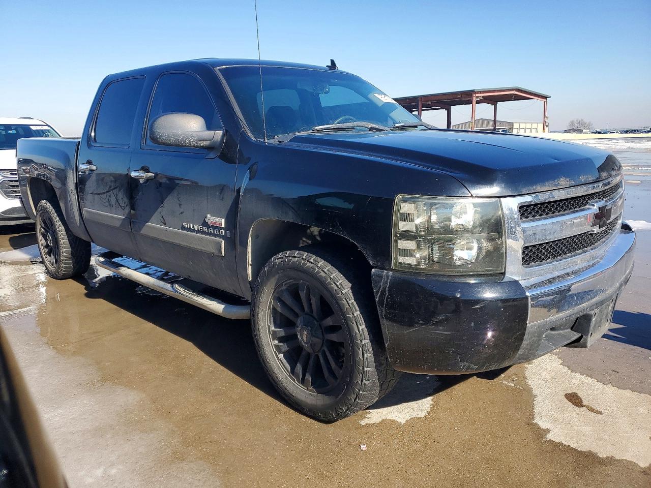 2007 Chevrolet Silverado C1500 Crew Cab Black vin: 3GCEC13J67G513203