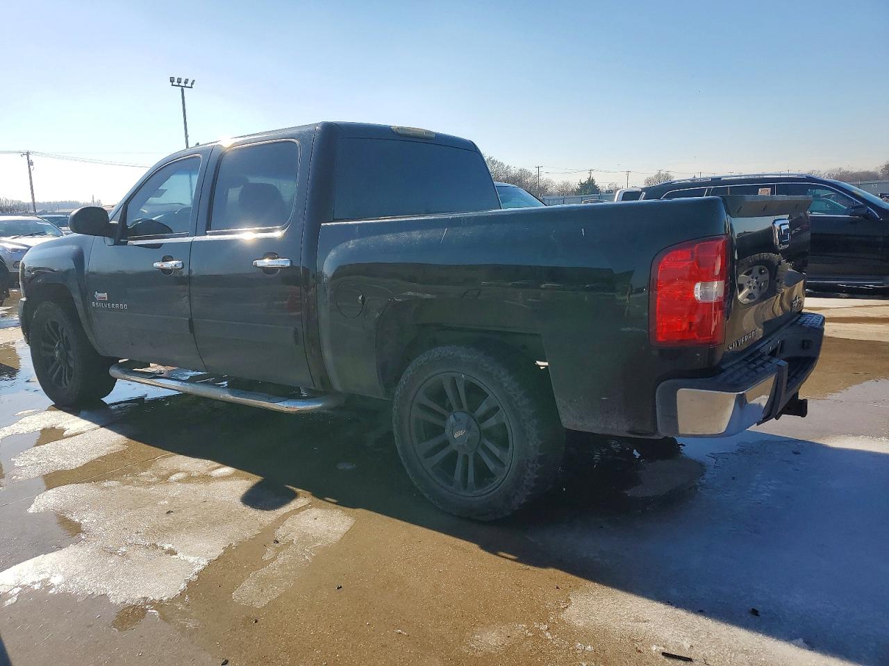 2007 Chevrolet Silverado C1500 Crew Cab Black vin: 3GCEC13J67G513203