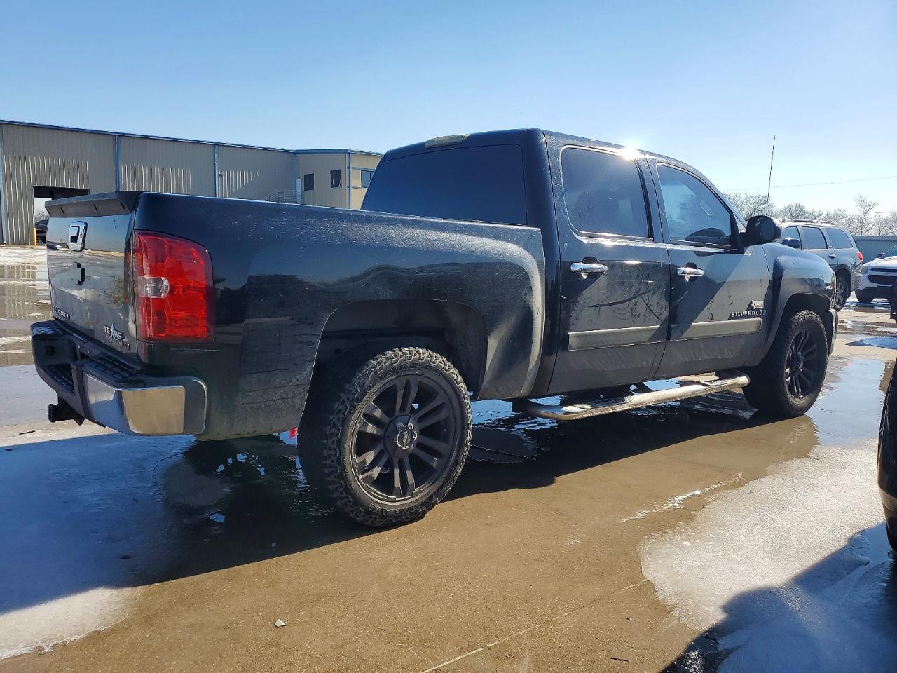 2007 Chevrolet Silverado C1500 Crew Cab Black vin: 3GCEC13J67G513203