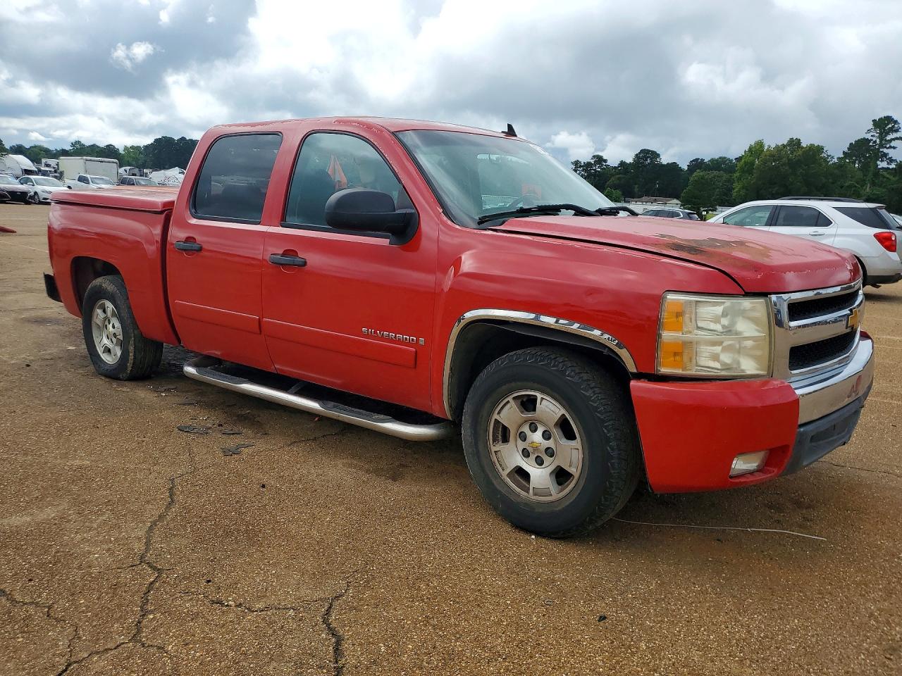 2007 Chevrolet Silverado C1500 Crew Cab Red vin: 3GCEC13J87G504793