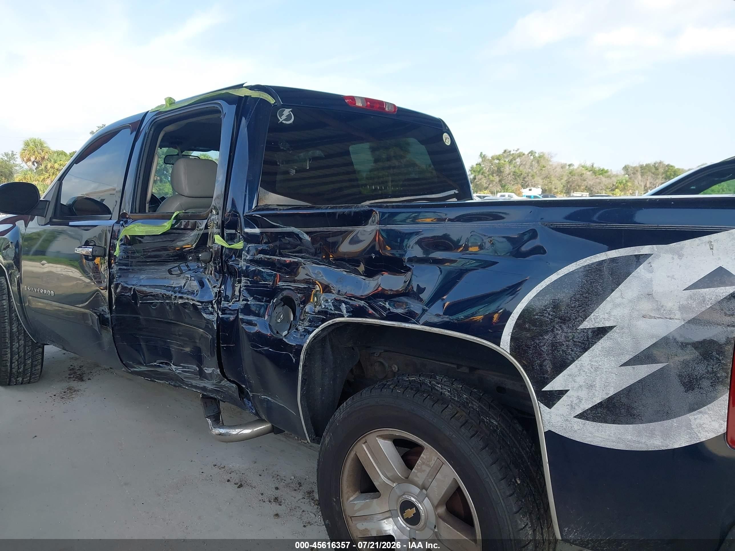 2008 Chevrolet Silverado 1500 Lt1 Blue vin: 3GCEC13J88G247121