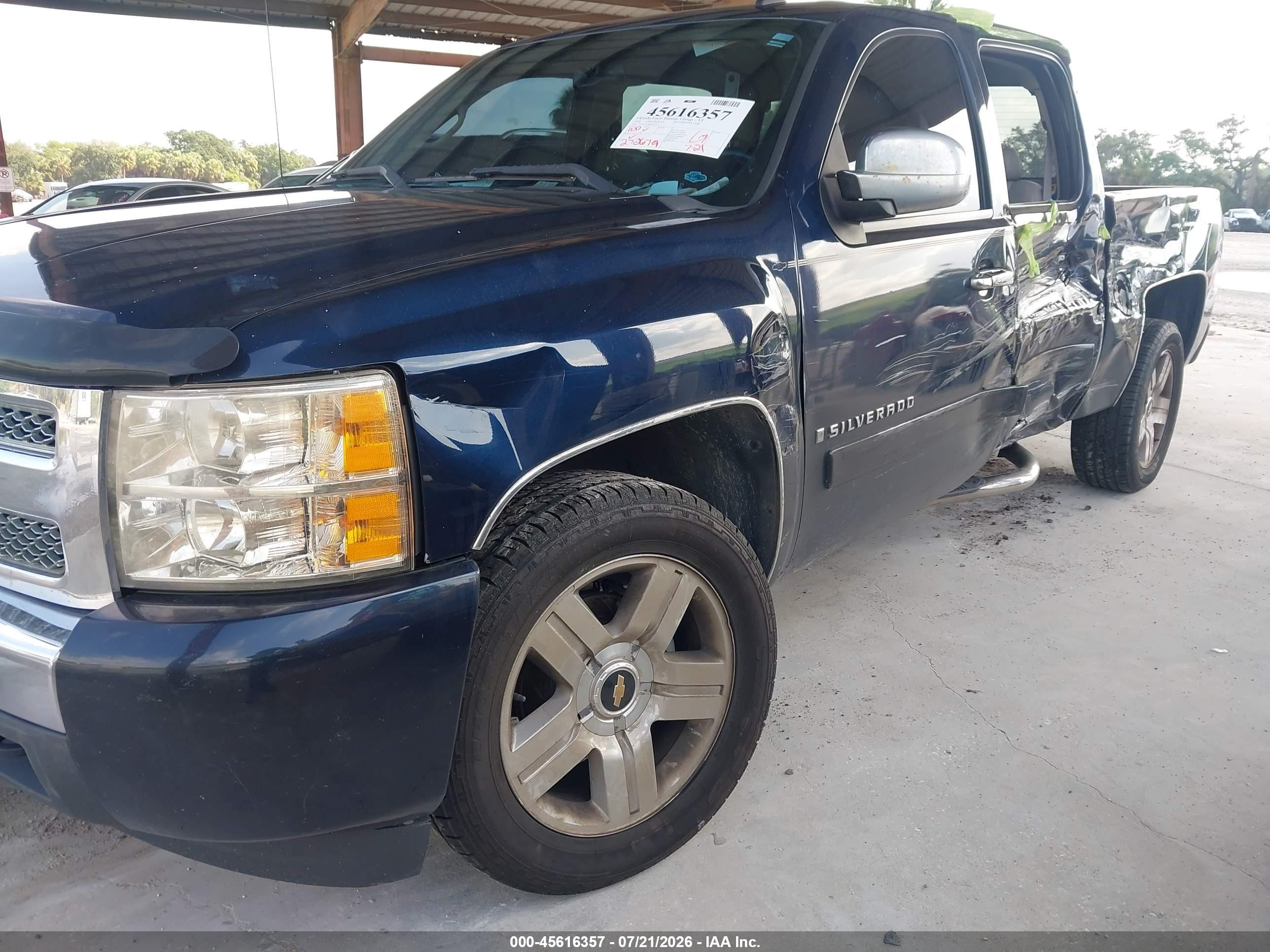 2008 Chevrolet Silverado 1500 Lt1 Blue vin: 3GCEC13J88G247121