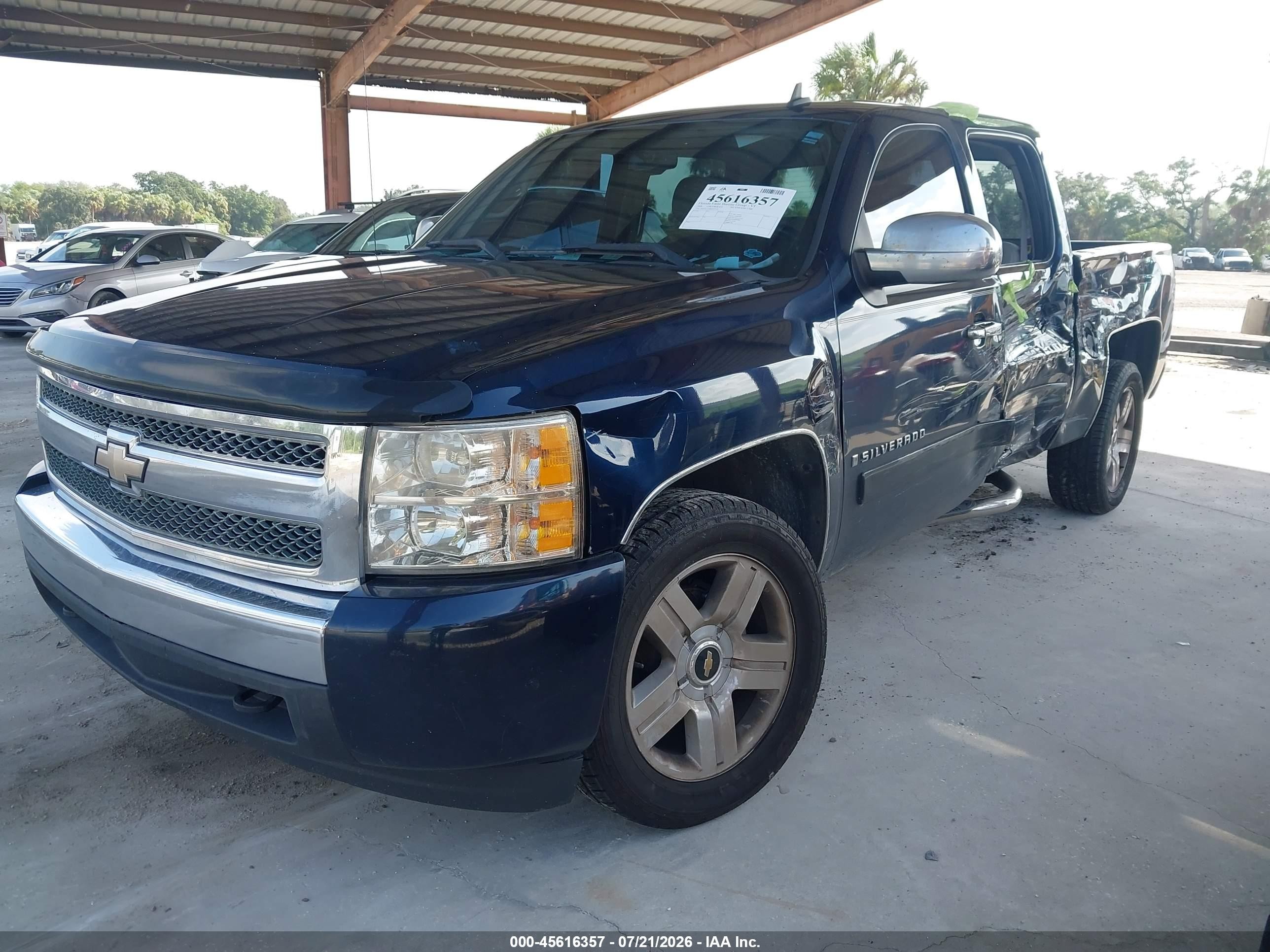 2008 Chevrolet Silverado 1500 Lt1 Blue vin: 3GCEC13J88G247121