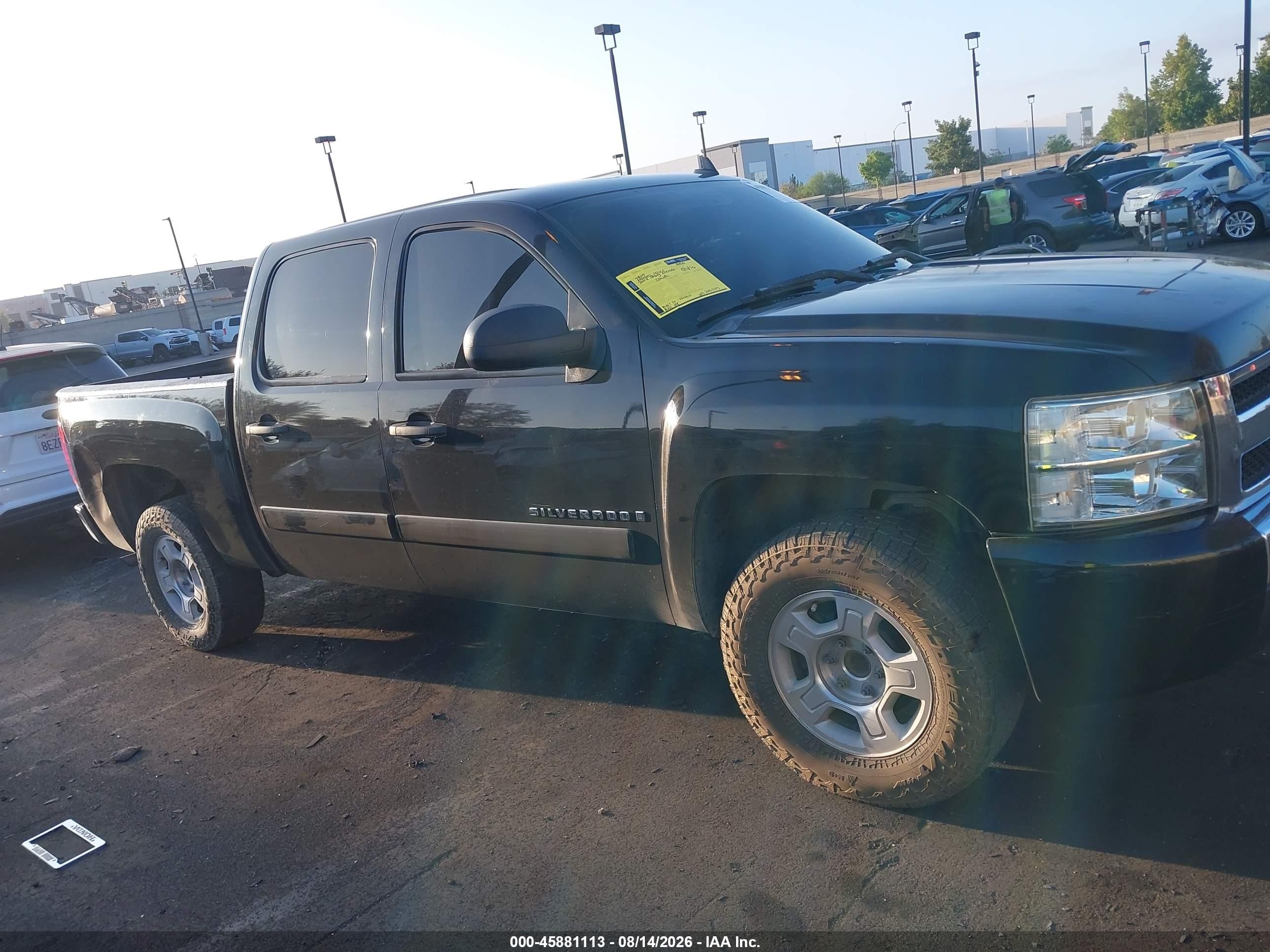 2008 Chevrolet Silverado 1500 Lt1 Black vin: 3GCEC13JX8G225329
