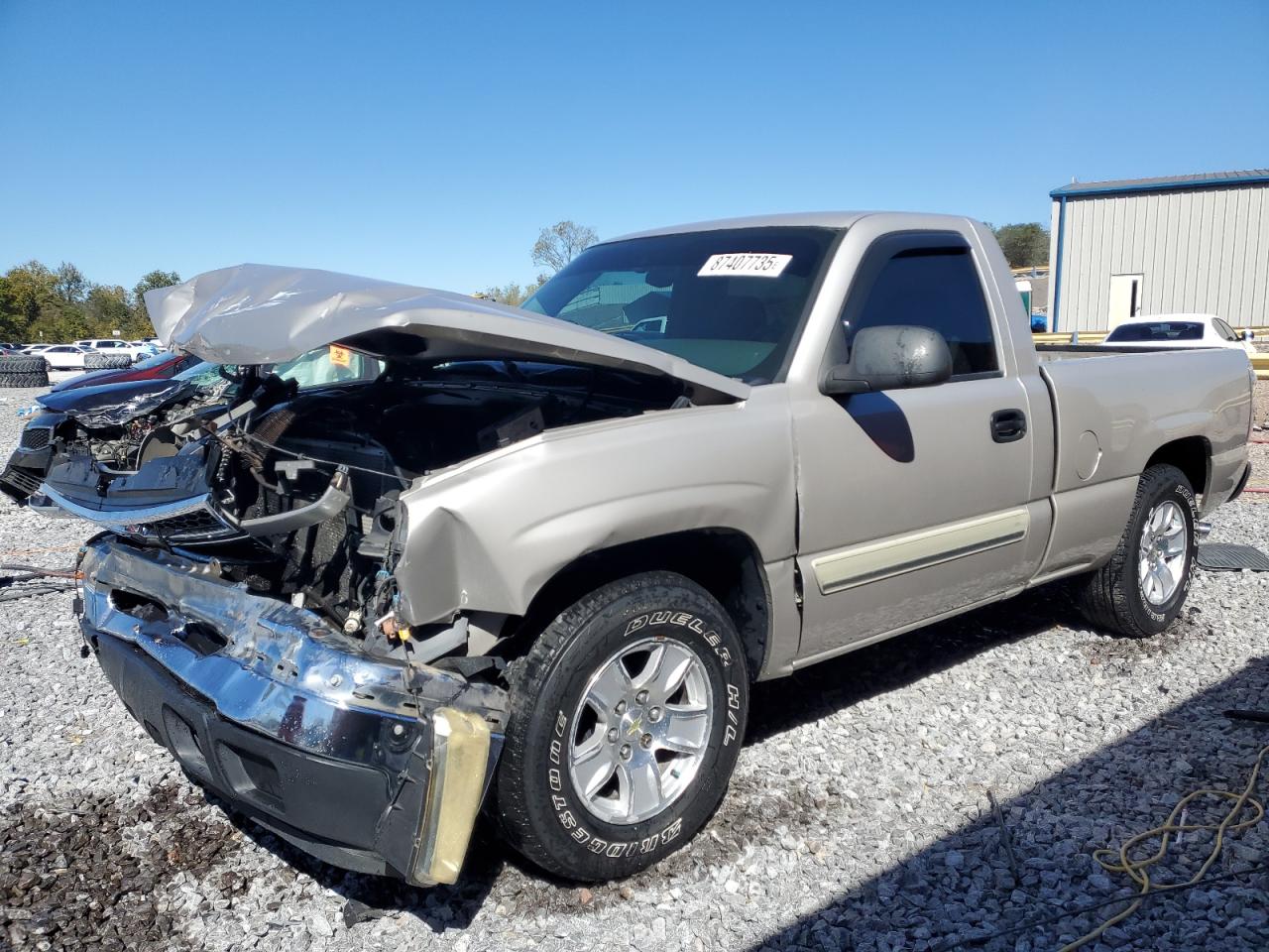 2006 Chevrolet Silverado C1500 Beige vin: 3GCEC14T46G129256